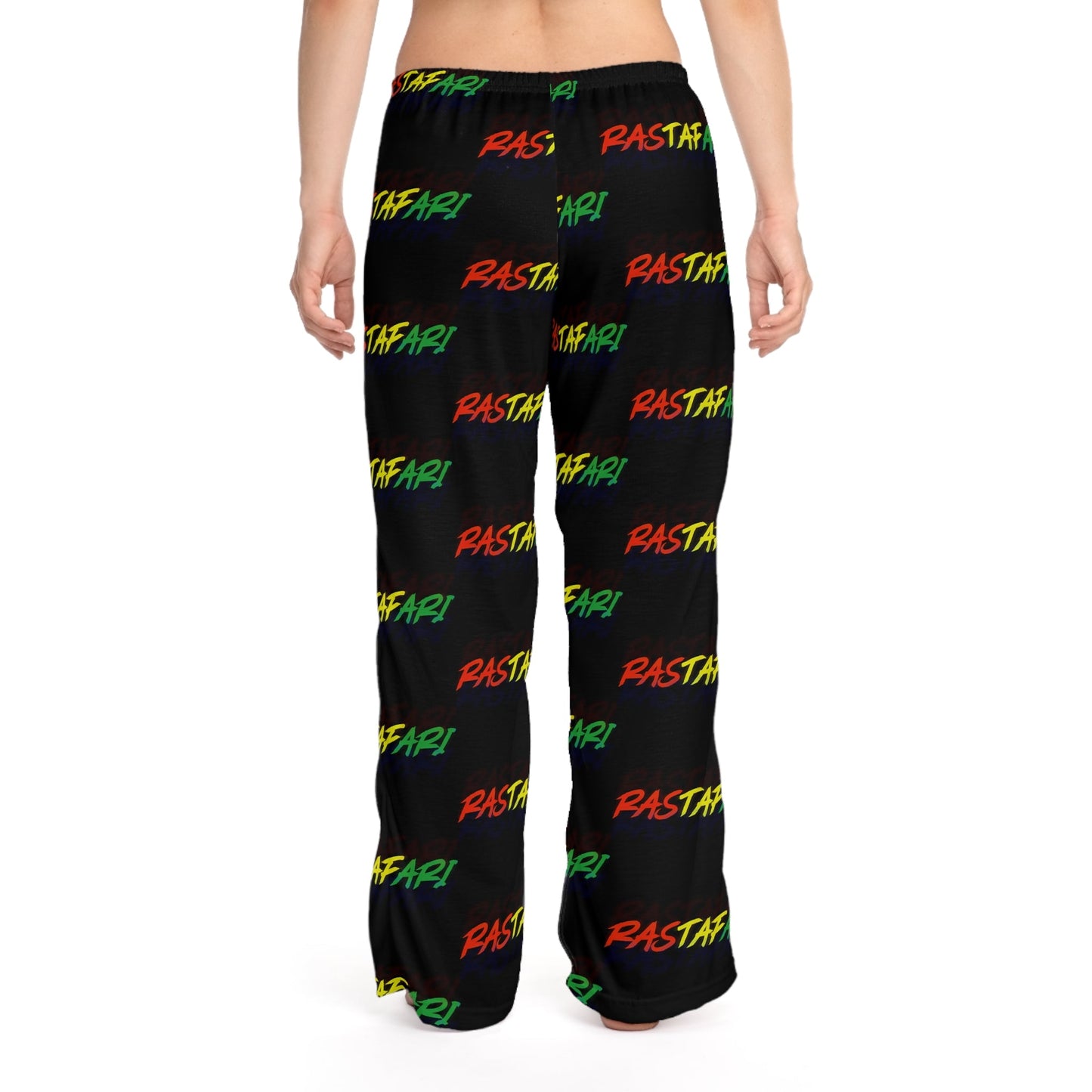 Rastafari Rainbow Women's Pajama Pants – All-Over Print Cozy Lounge Sleepwear Printify