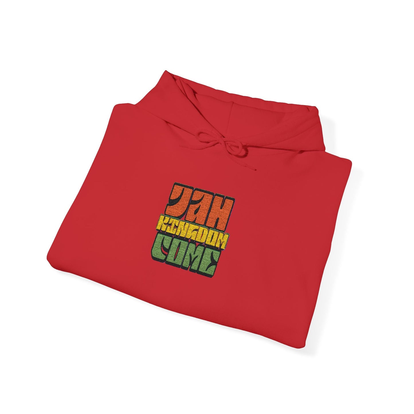 Rastafarian Leaf Block Hoodie – Reggae Colors Graphic Sweatshirt Printify