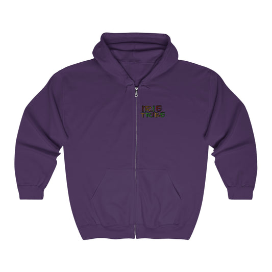 Irie Tribe  Full Zip Hooded Sweatshirt Printify