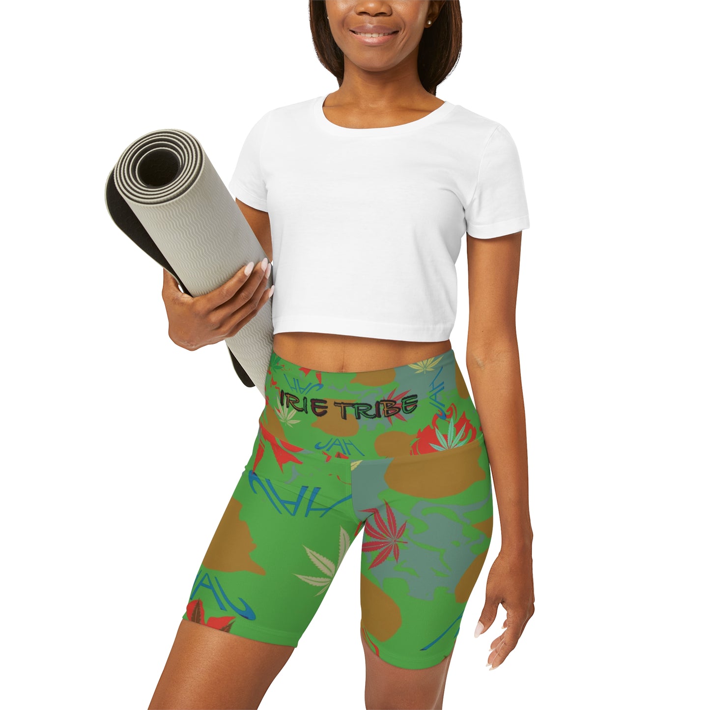 Run Drop Yoga Shorts Printify