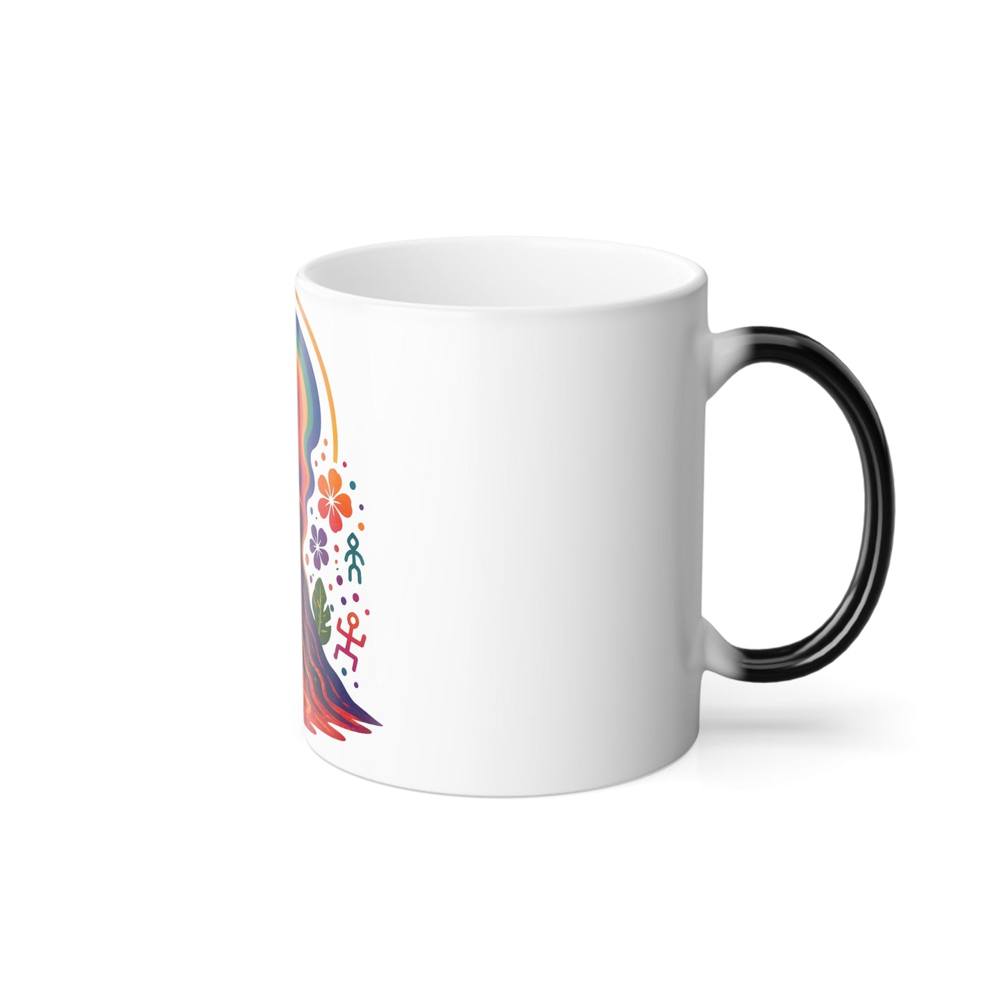 Color Morphing Mug — Rainbow Goddess Heat-Change Ceramic Mug (11 oz) Printify