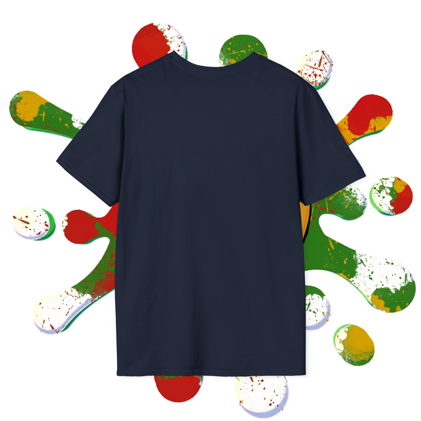 Rasta Rooster Ink Drop Tee Printify