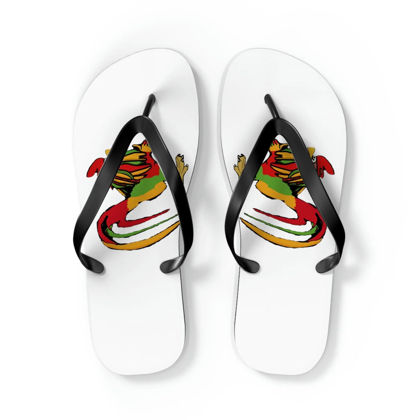 Rasta Rooster Slippas Printify