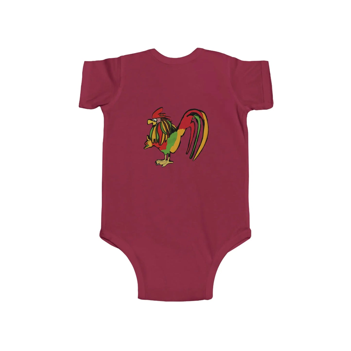 Infant Rasta Rooster Jersey Bodysuit