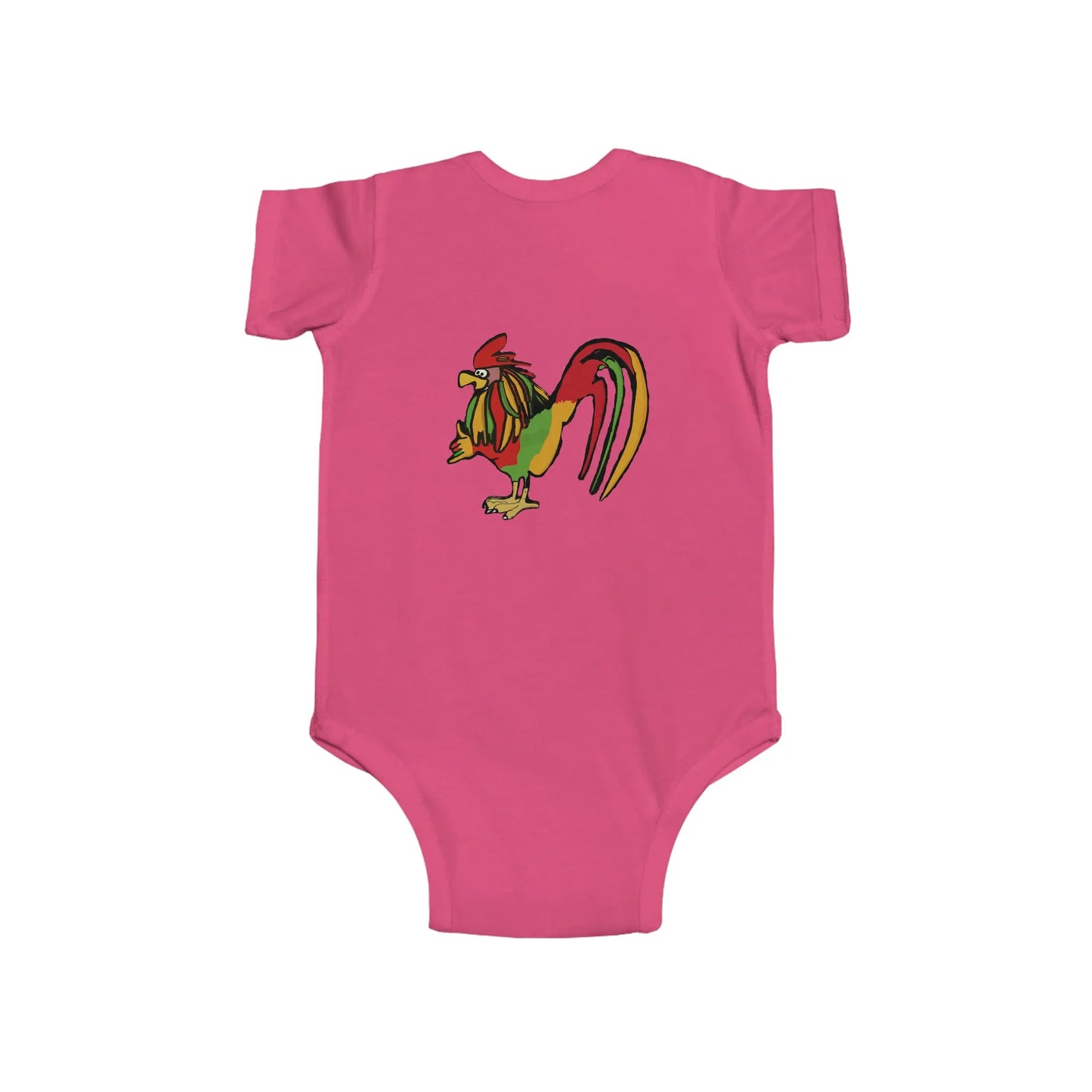 Infant Rasta Rooster Jersey Bodysuit
