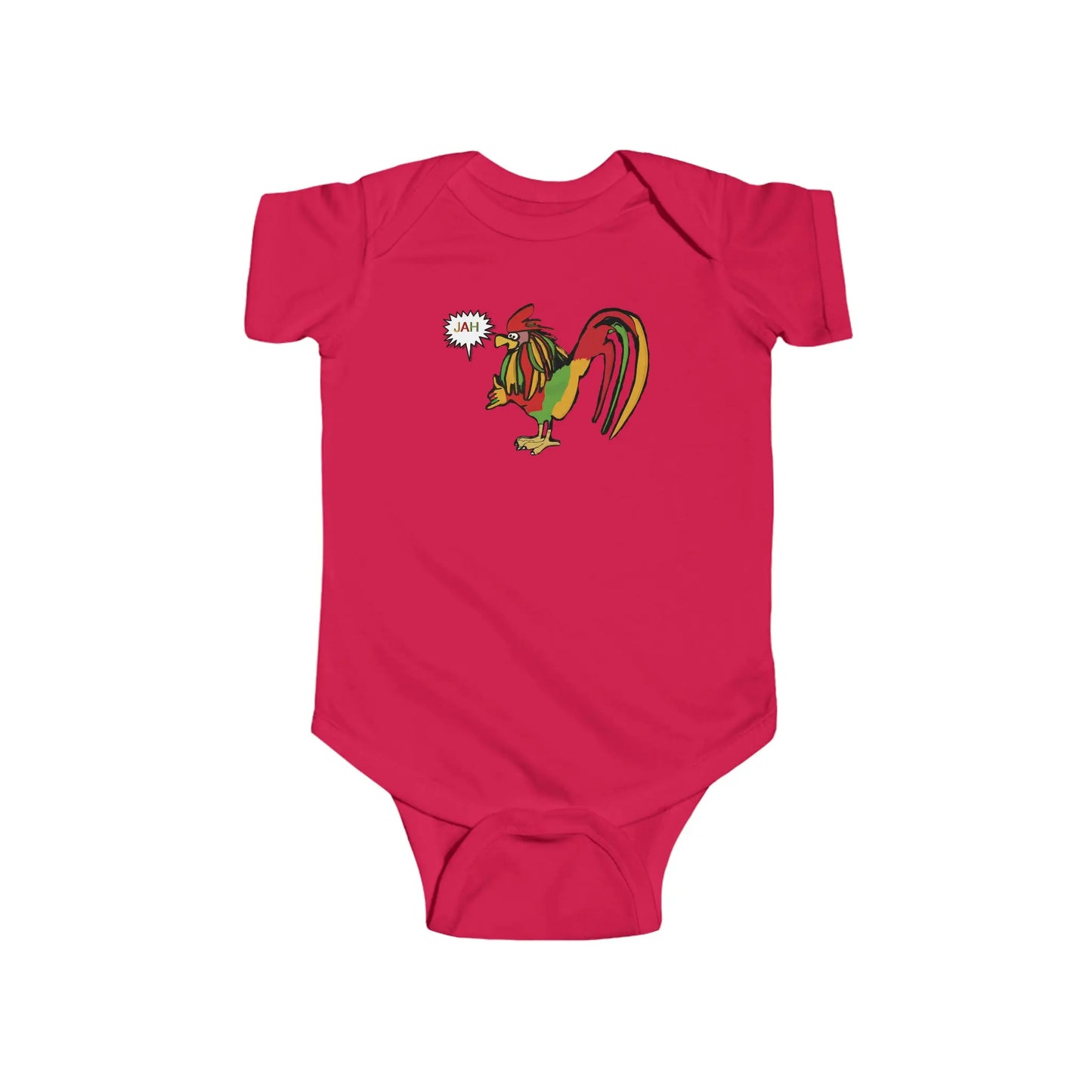 Infant Rasta Rooster Jersey Bodysuit