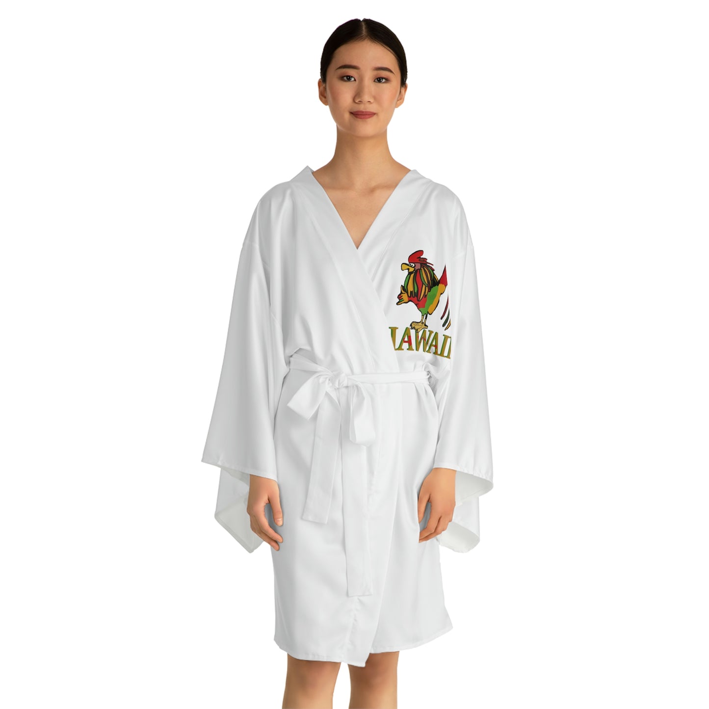 Rasta Rooster Robe Printify