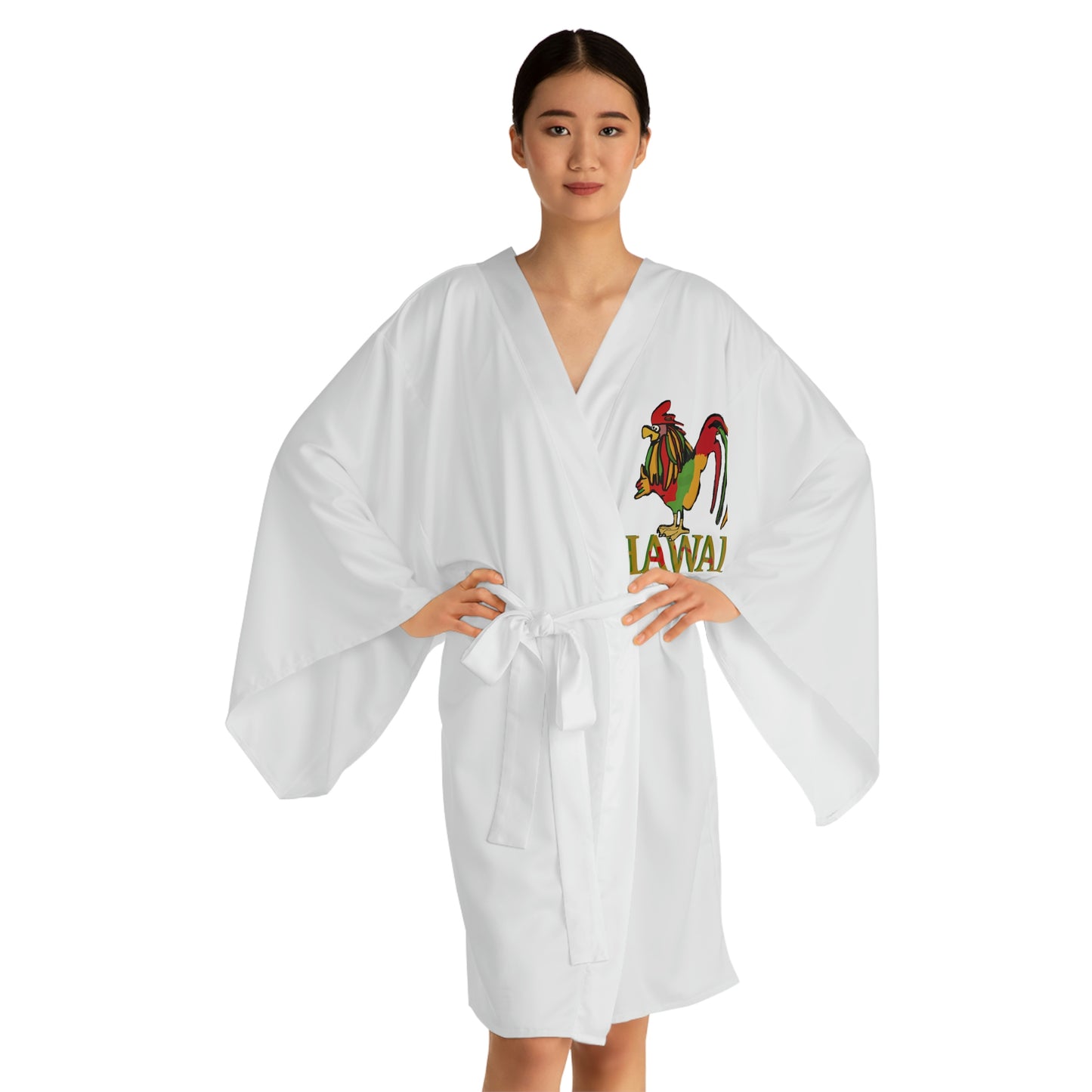 Rasta Rooster Robe Printify
