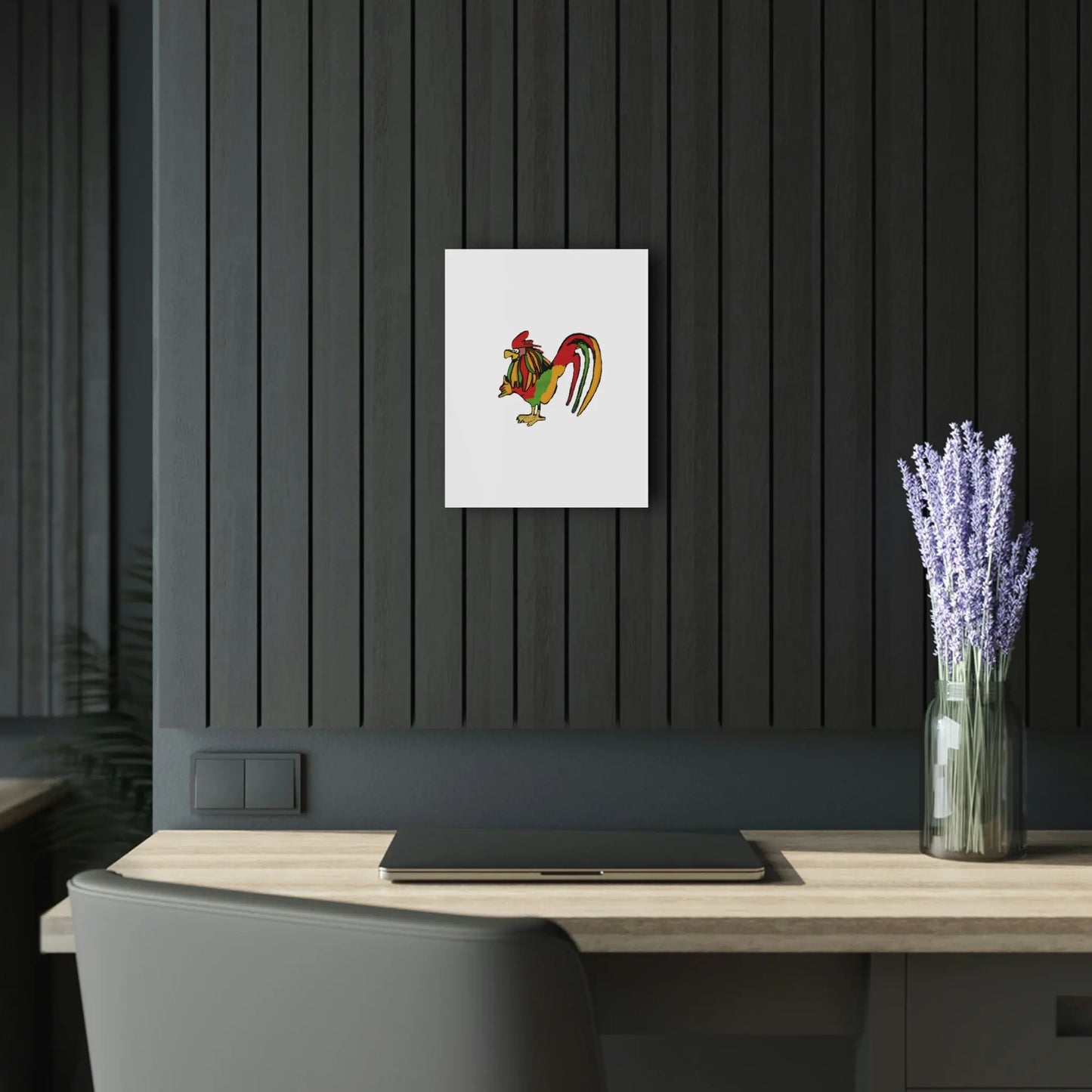 Rasta Rooster Acrylic Print