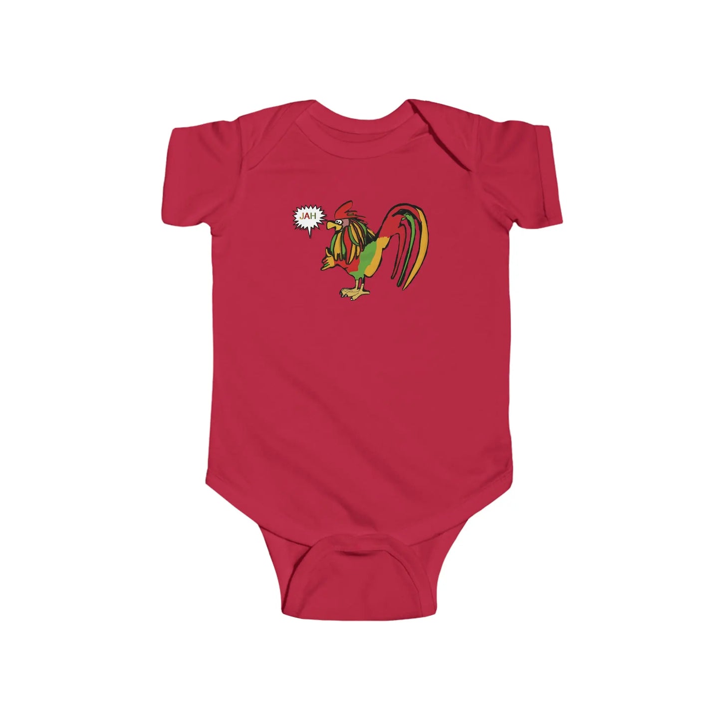Infant Rasta Rooster Jersey Bodysuit