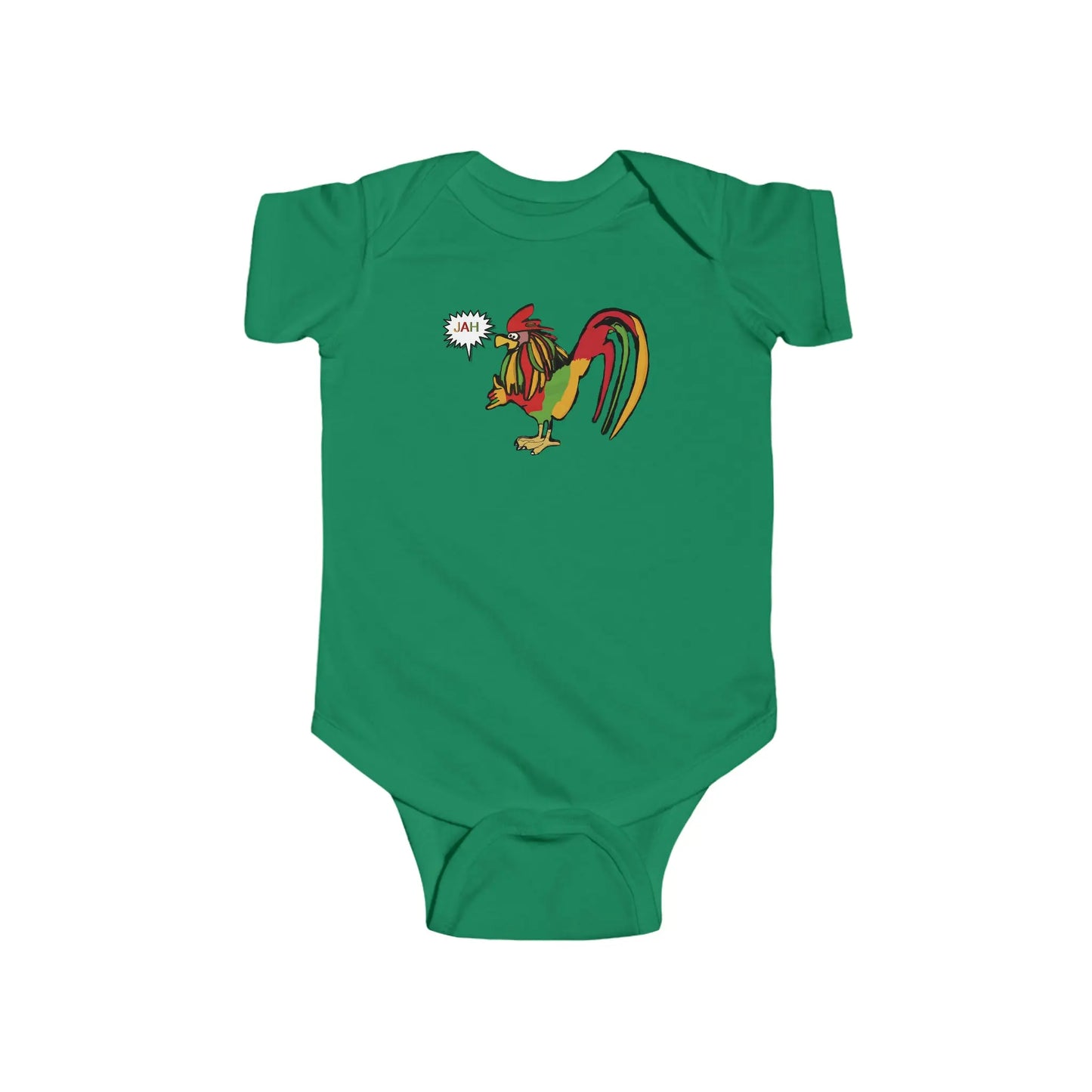 Infant Rasta Rooster Jersey Bodysuit