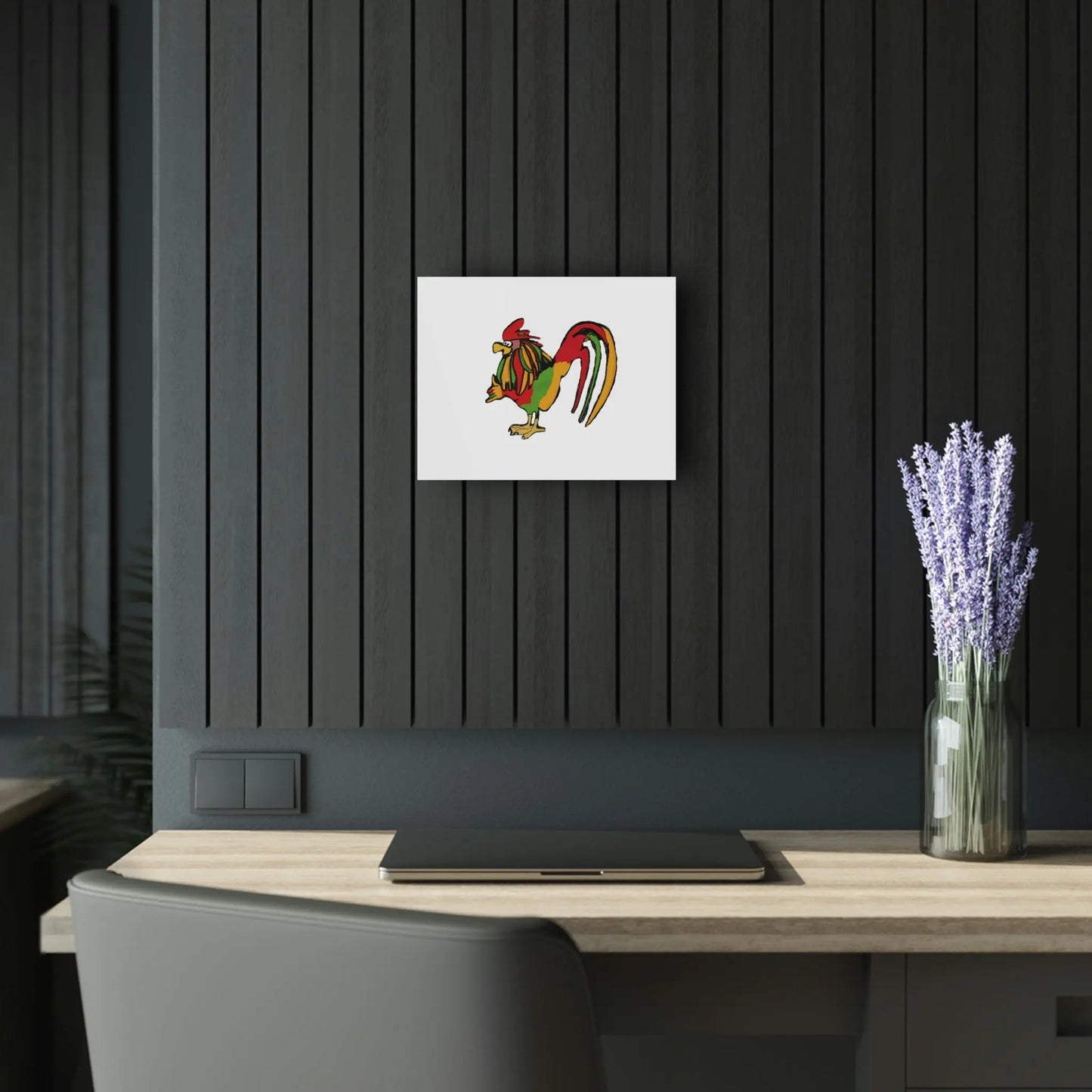Rasta Rooster Acrylic Print