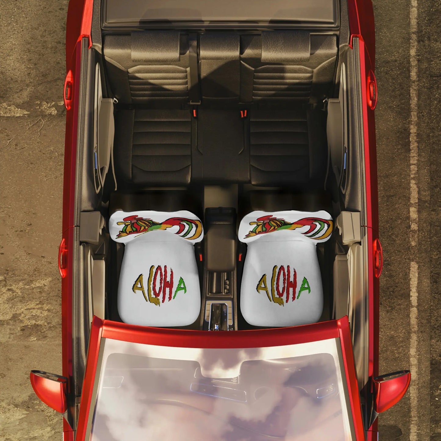 Rasta Rooster Car Seat Covers