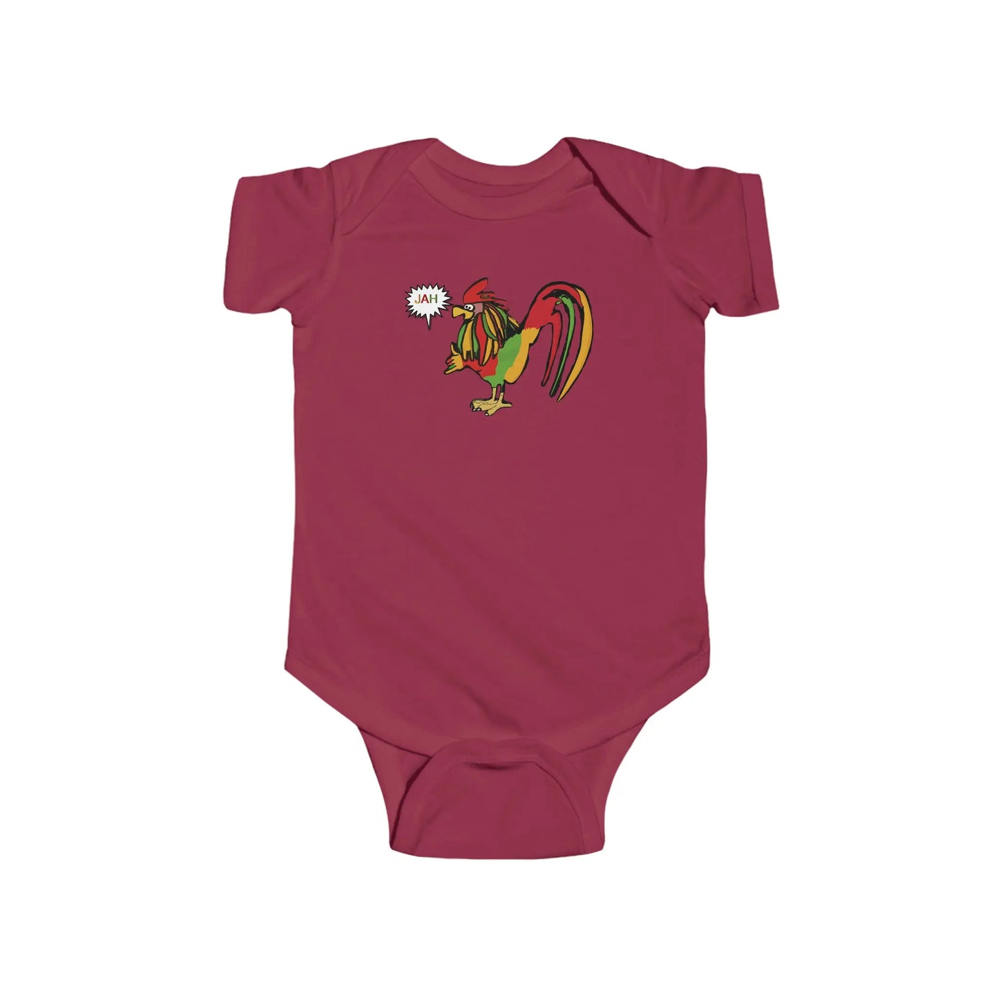 Infant Rasta Rooster Jersey Bodysuit