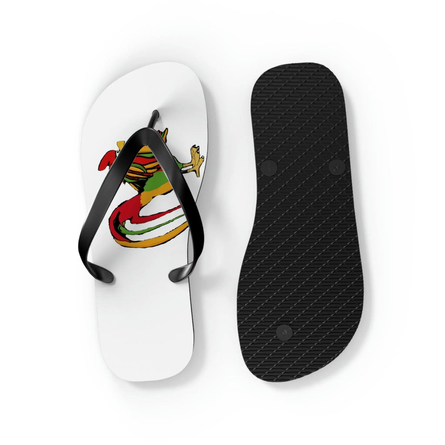 Rasta Rooster Slippas Printify