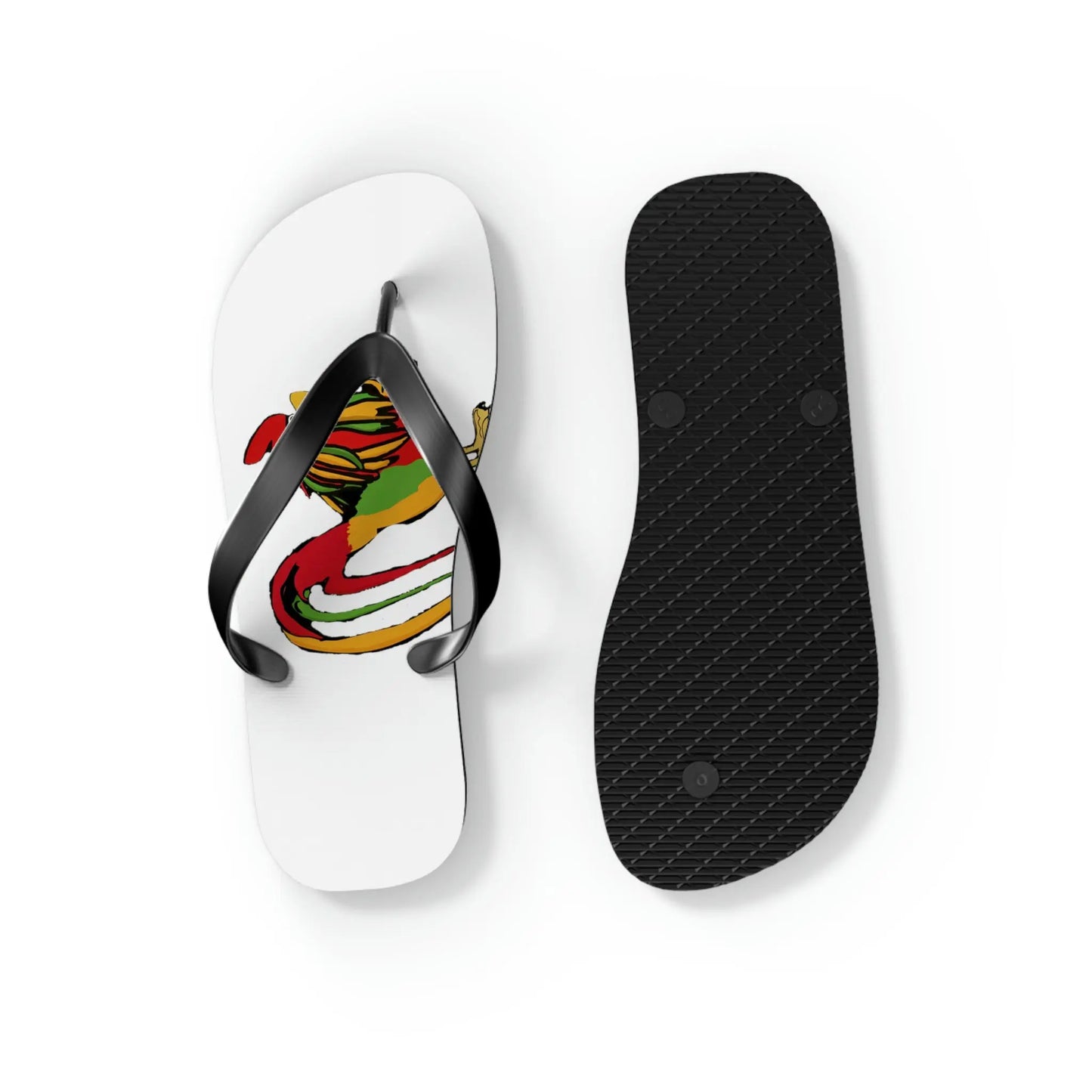 Rasta Rooster Slippas Printify