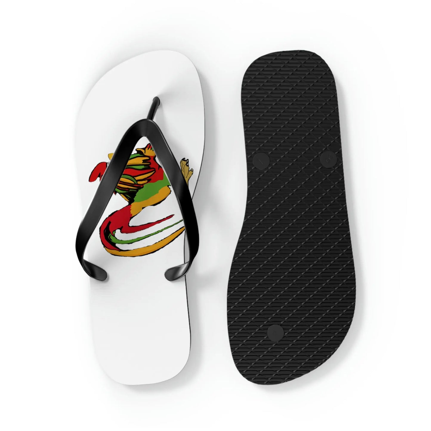 Rasta Rooster Slippas Printify