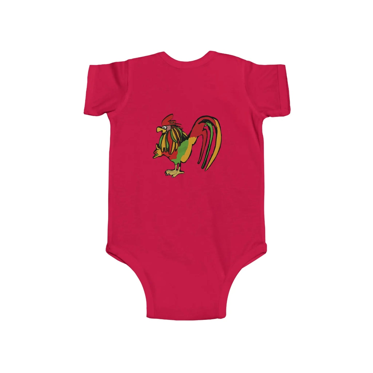 Infant Rasta Rooster Jersey Bodysuit