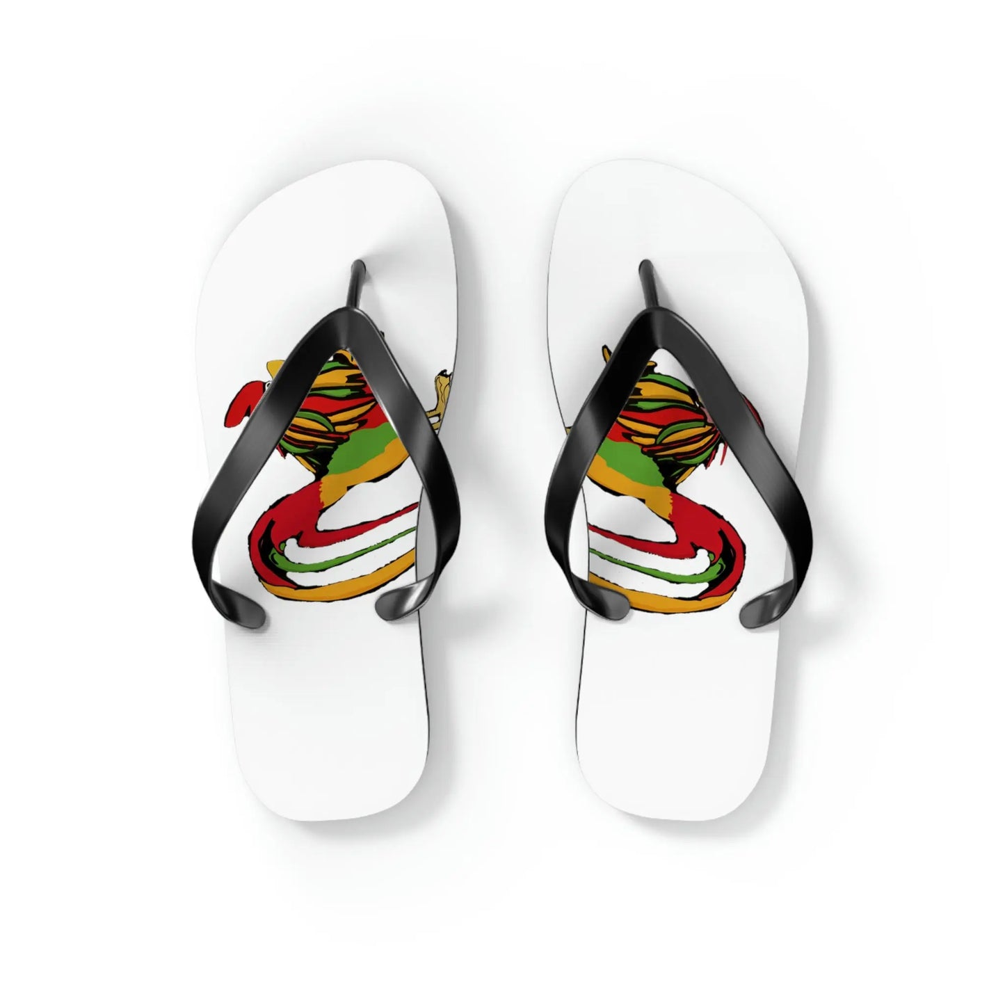 Rasta Rooster Slippas Printify