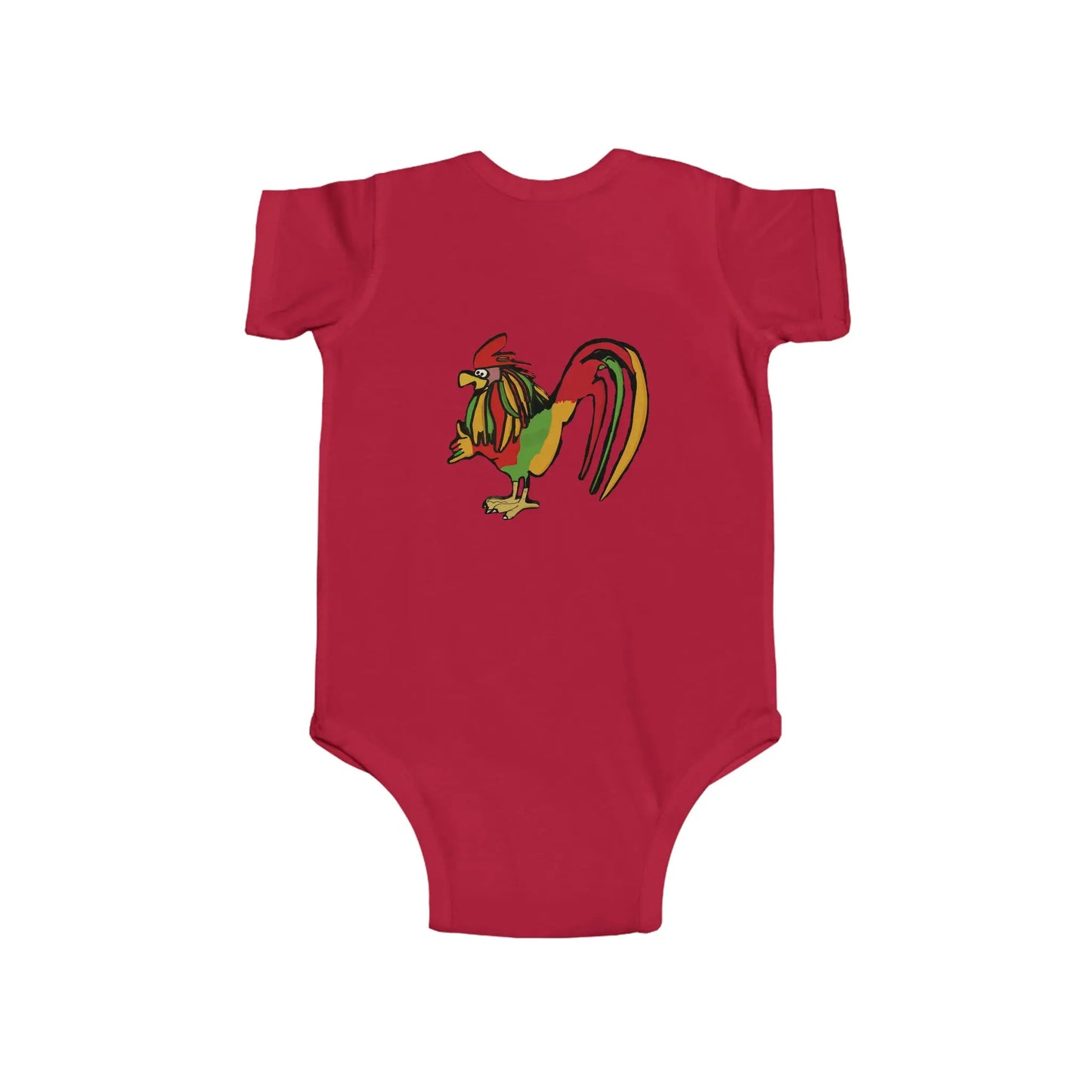 Infant Rasta Rooster Jersey Bodysuit