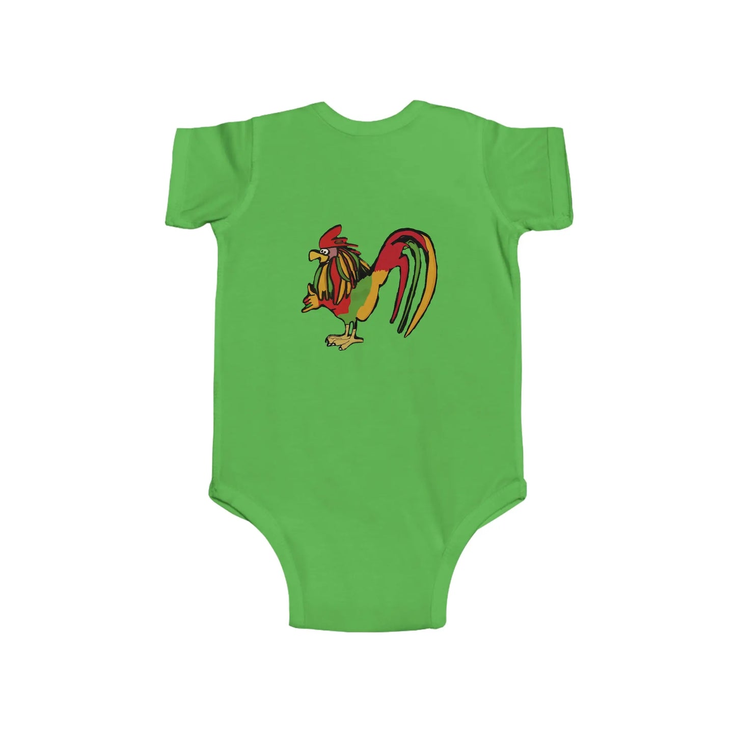 Infant Rasta Rooster Jersey Bodysuit