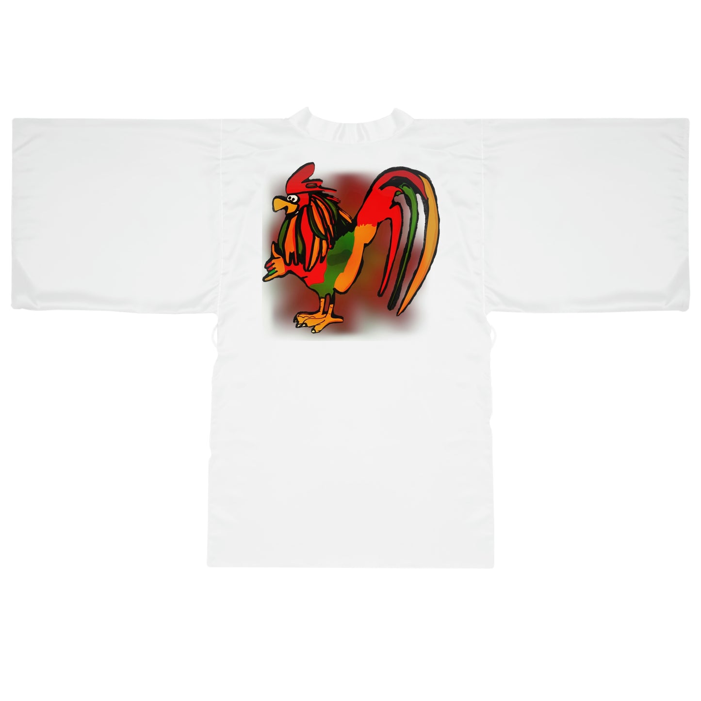Rasta Rooster Robe Printify