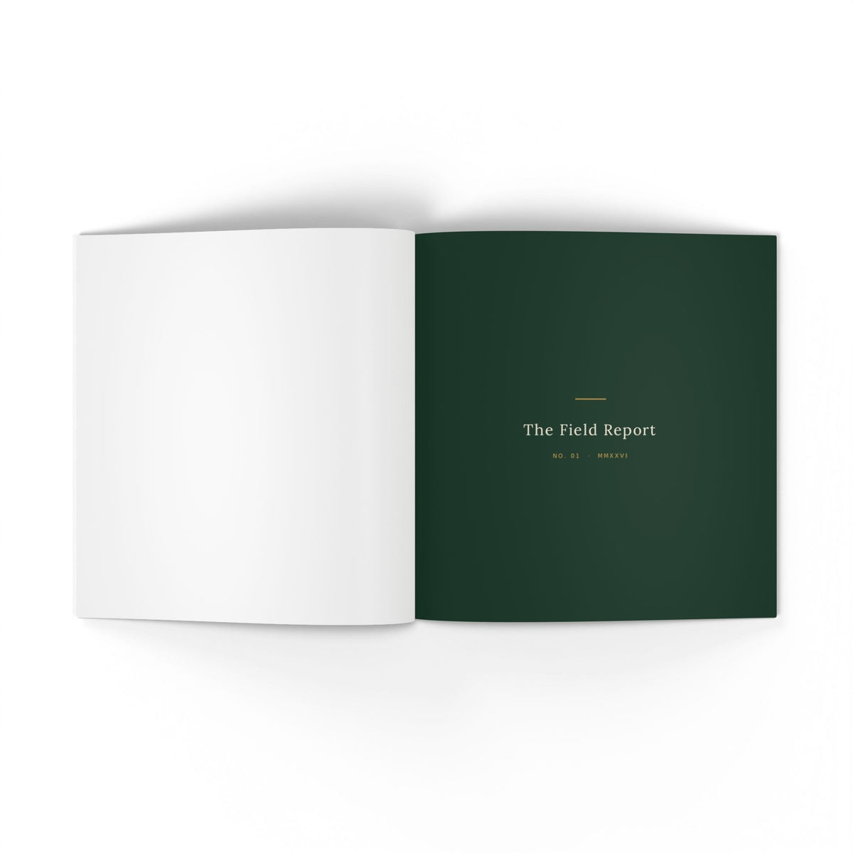 Softcover Photo Book — "The Field Report" Nature Journal Printify