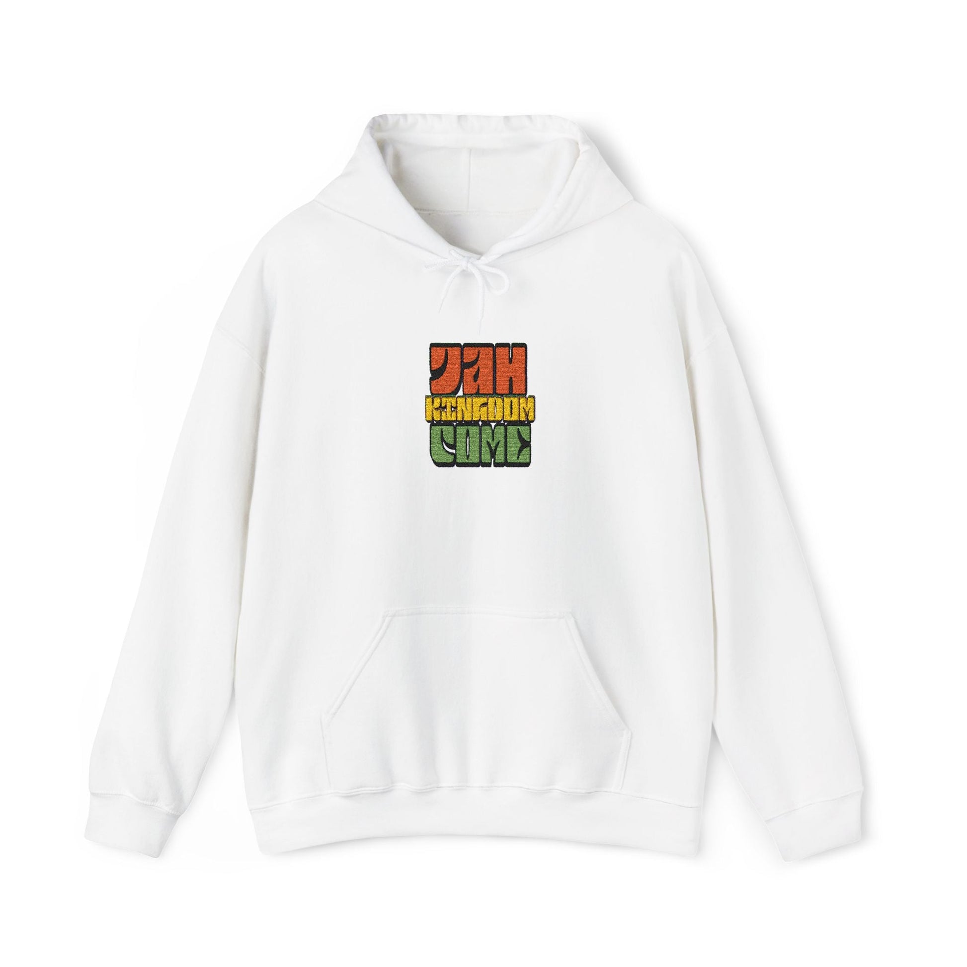 Rastafarian Leaf Block Hoodie – Reggae Colors Graphic Sweatshirt Printify