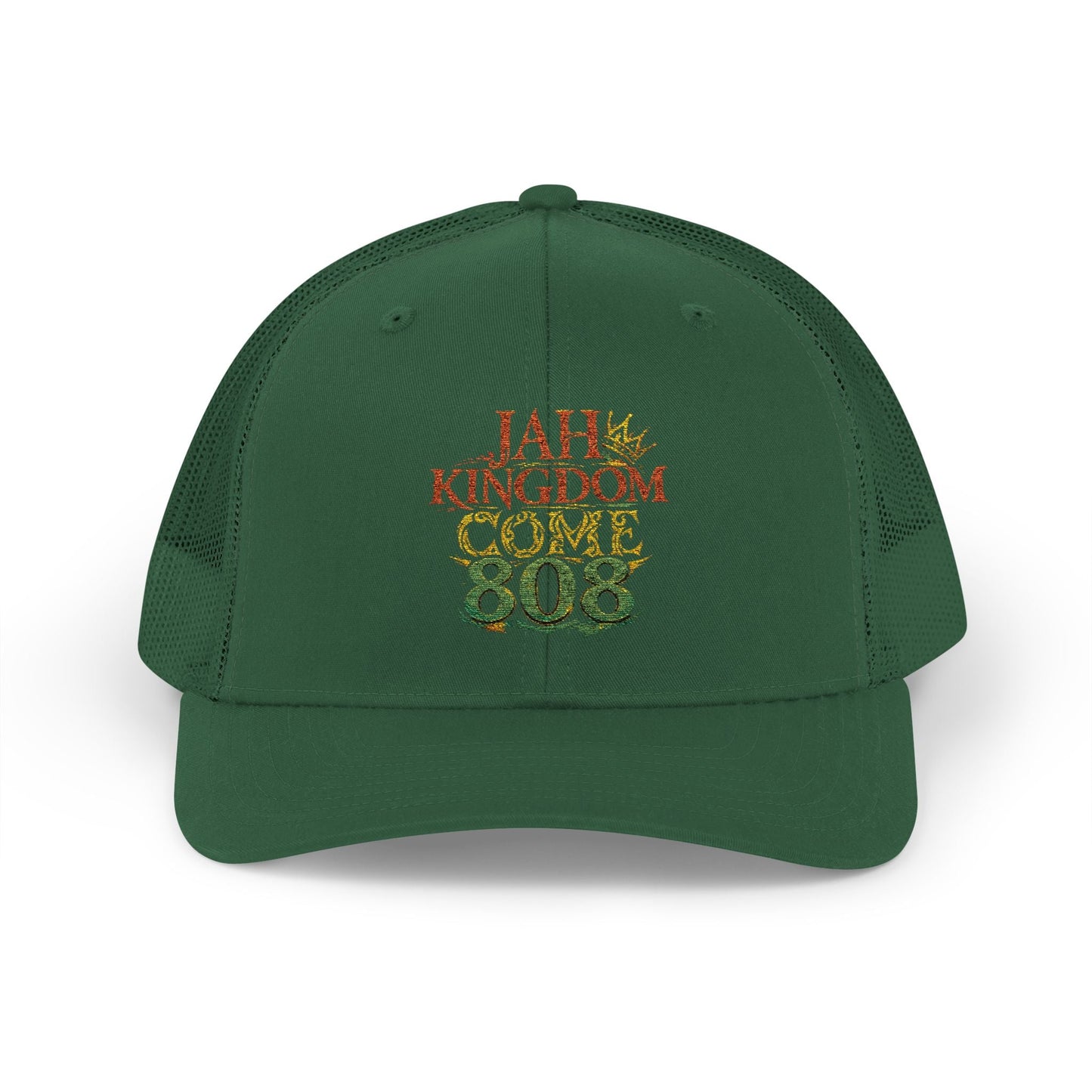 808 Love Snapback Trucker Cap — Retro Hawaiian Aloha Mesh Hat Printify