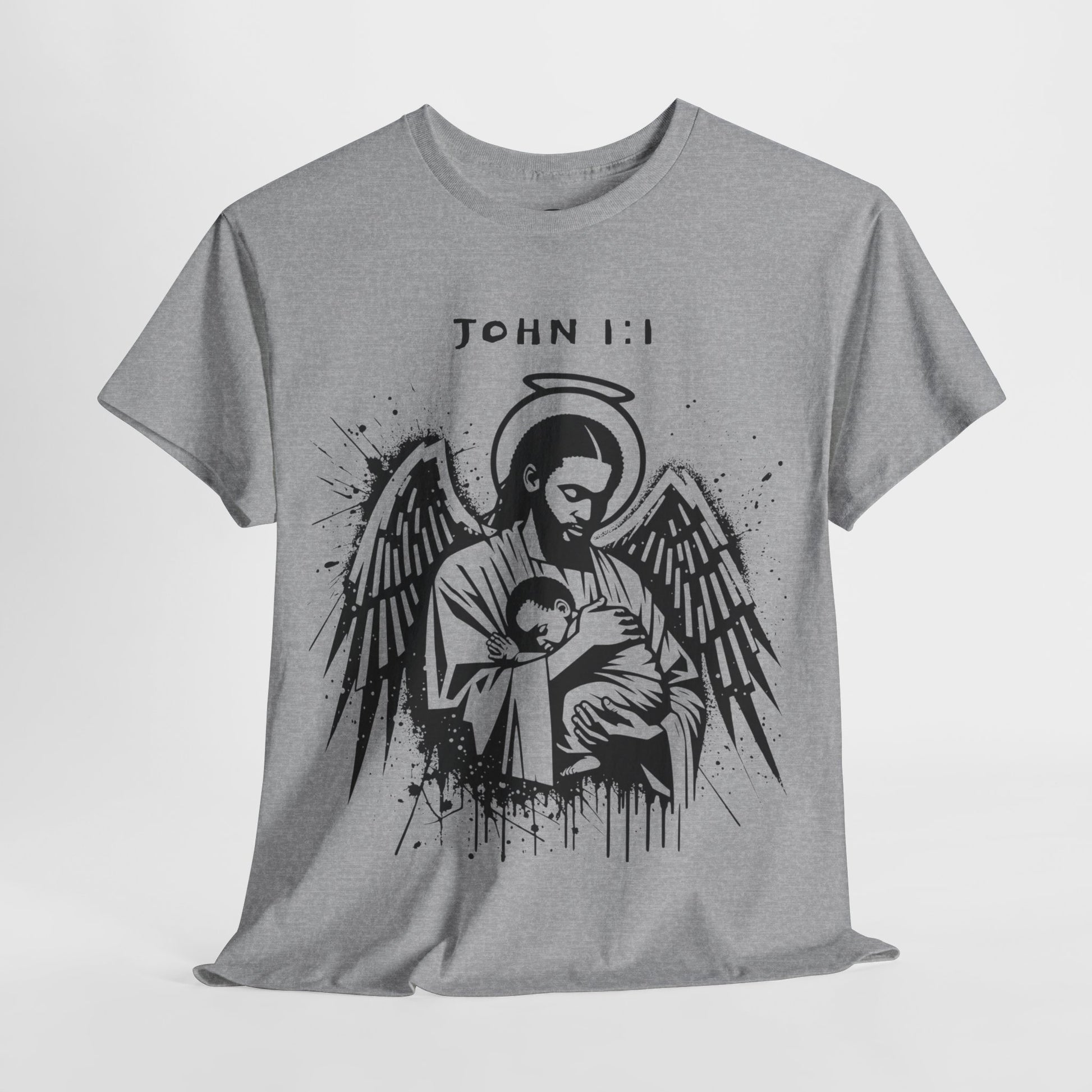 Island Scripture Tee: The Radiance of John 1:1 Printify