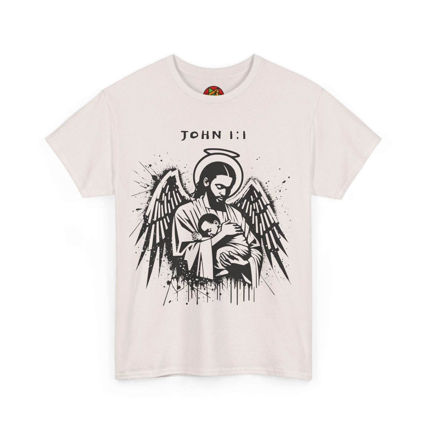 Island Scripture Tee: The Radiance of John 1:1 Printify