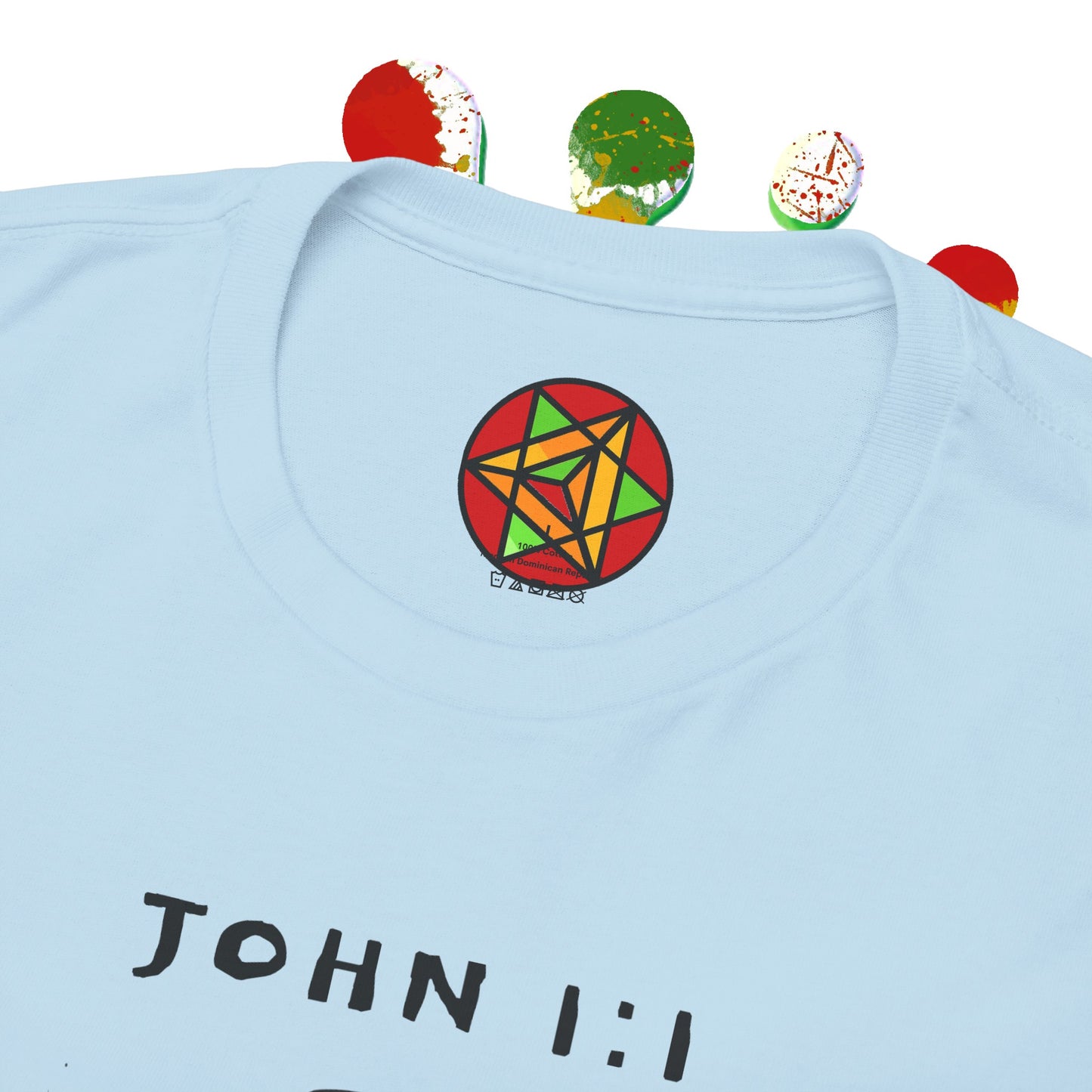 Island Scripture Tee: The Radiance of John 1:1 Printify