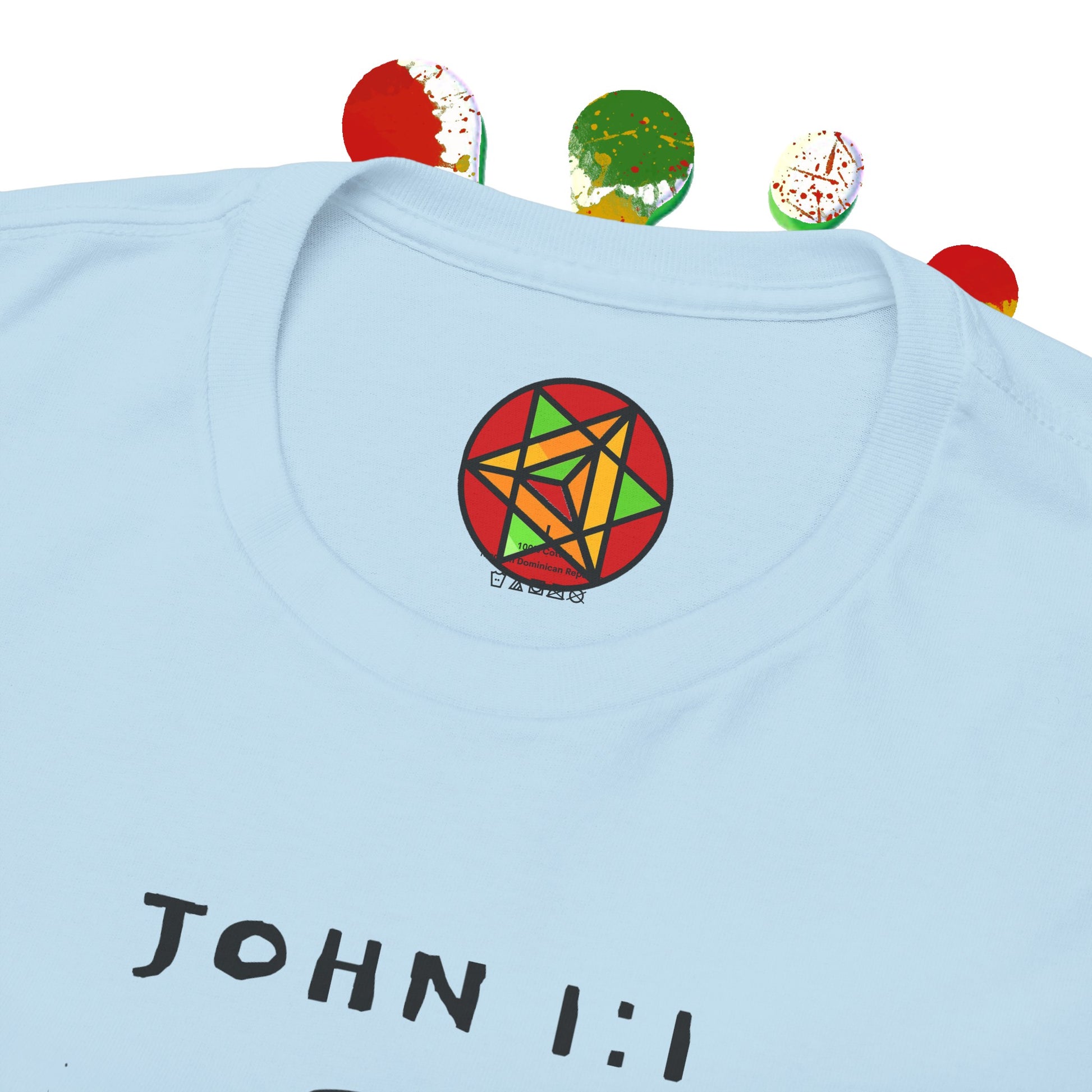 Island Scripture Tee: The Radiance of John 1:1 Printify