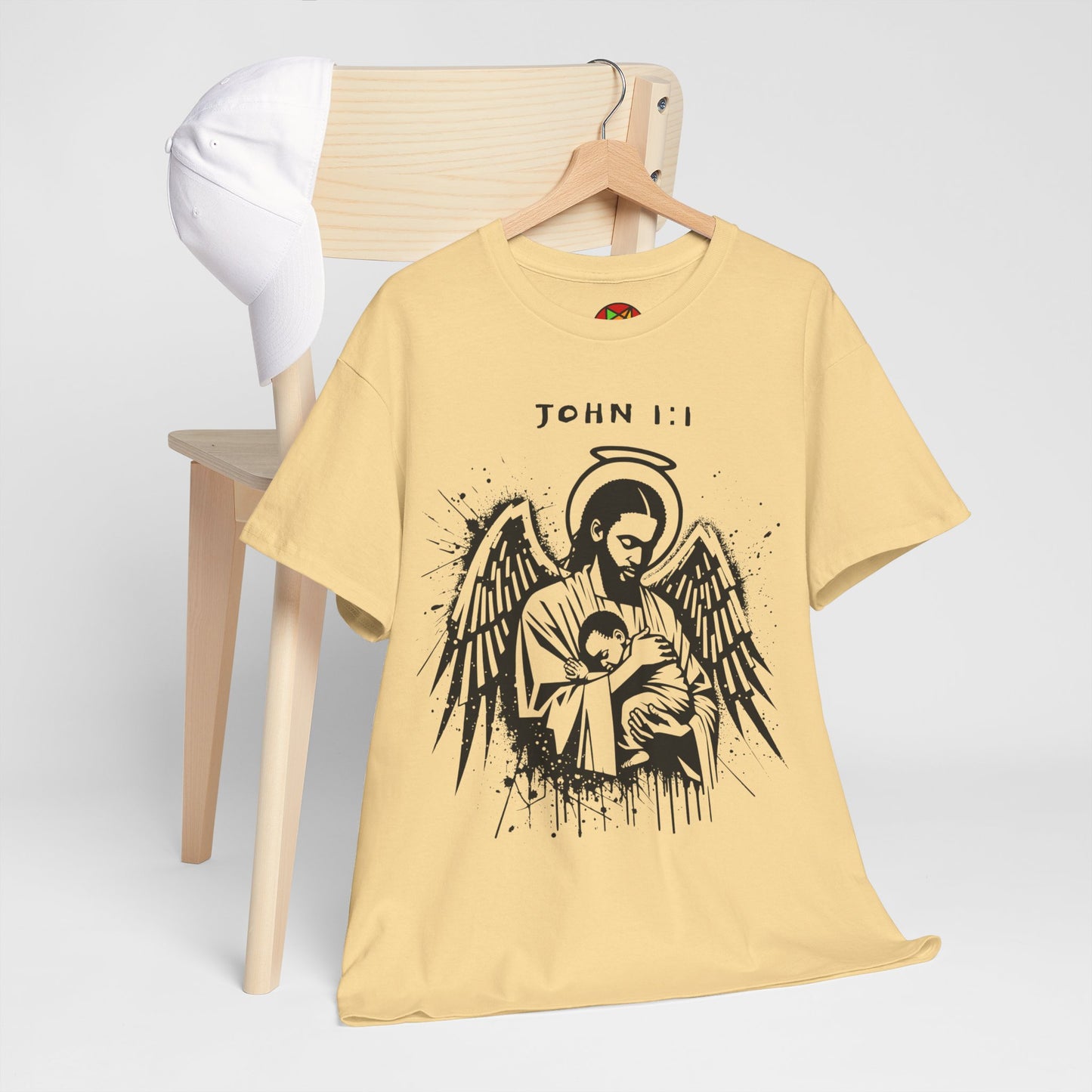 Island Scripture Tee: The Radiance of John 1:1 Printify