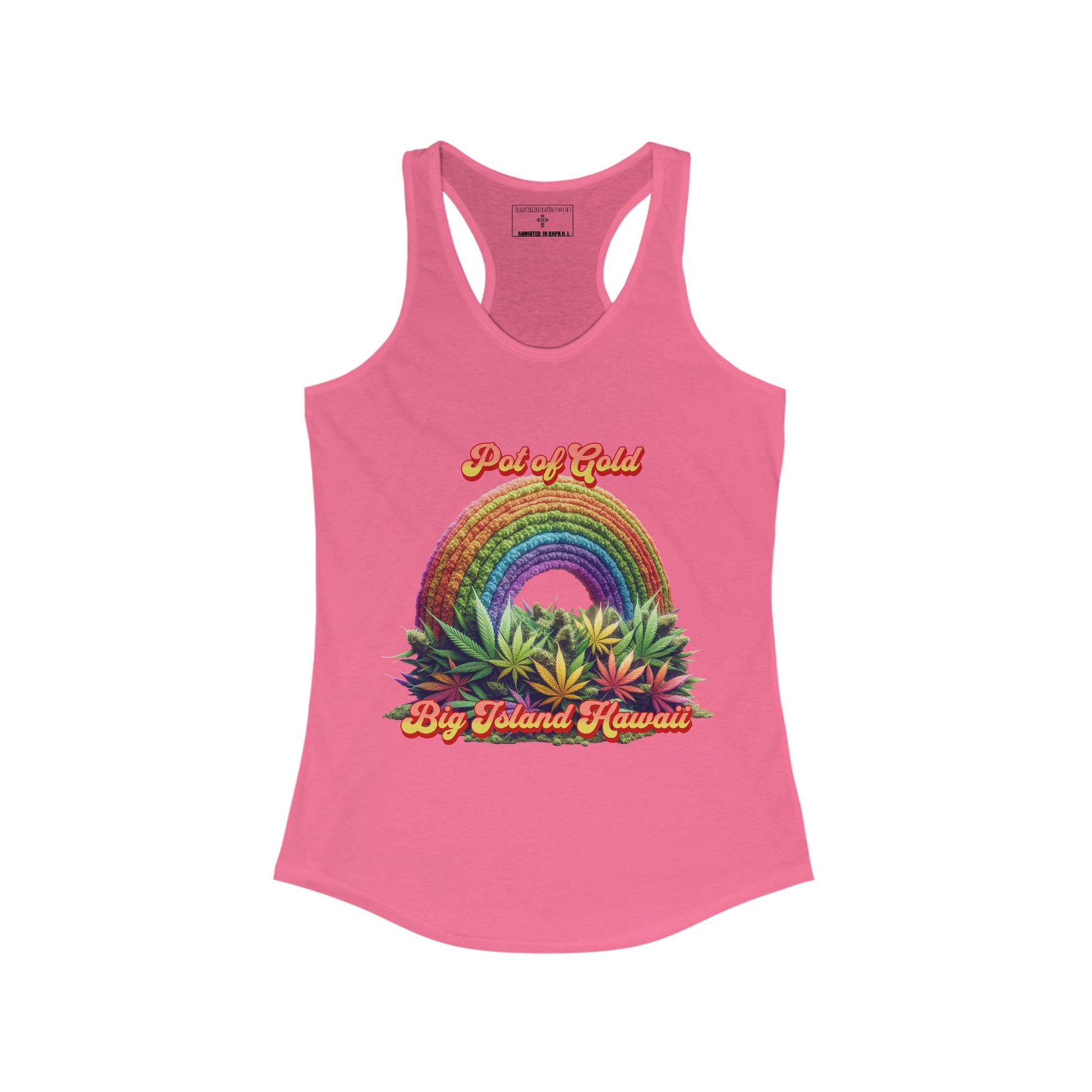 Tank Top - Rainbow Nuggets Big Island Hawaii Women's Racerback Tank Printify