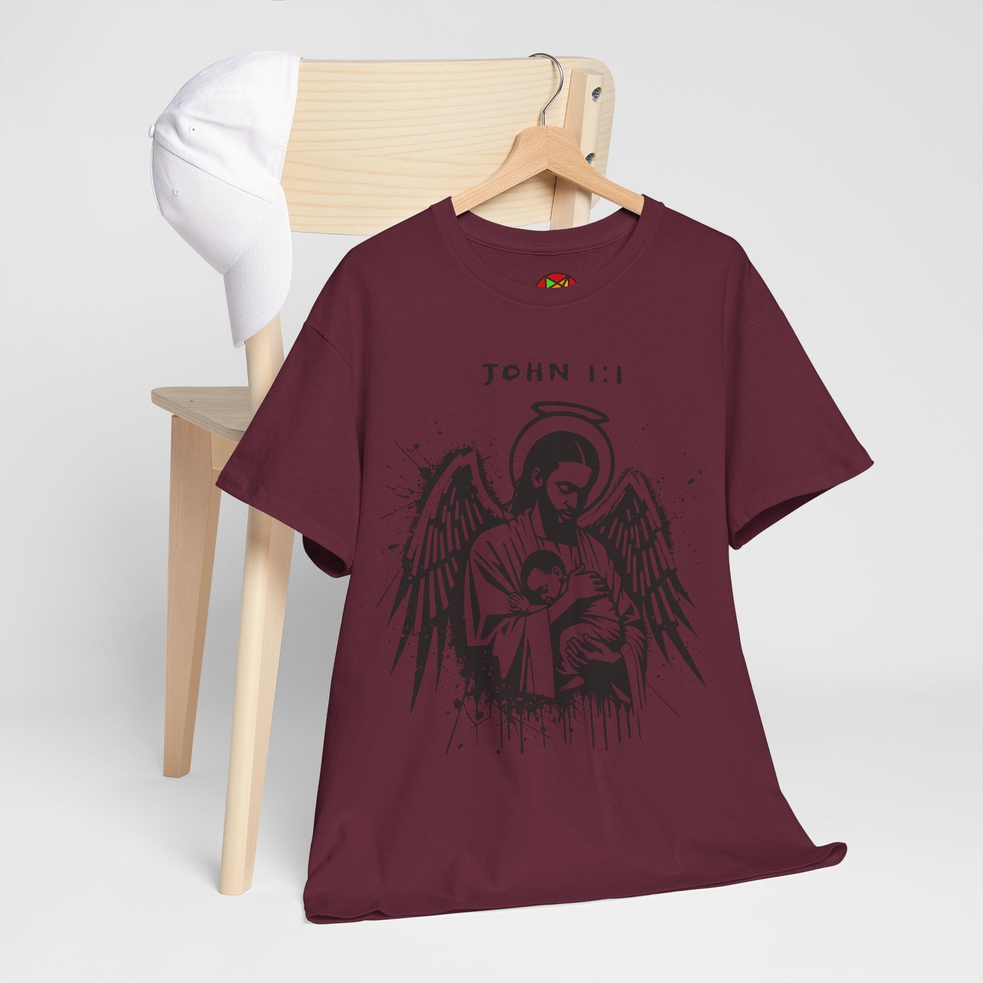 Island Scripture Tee: The Radiance of John 1:1 Printify