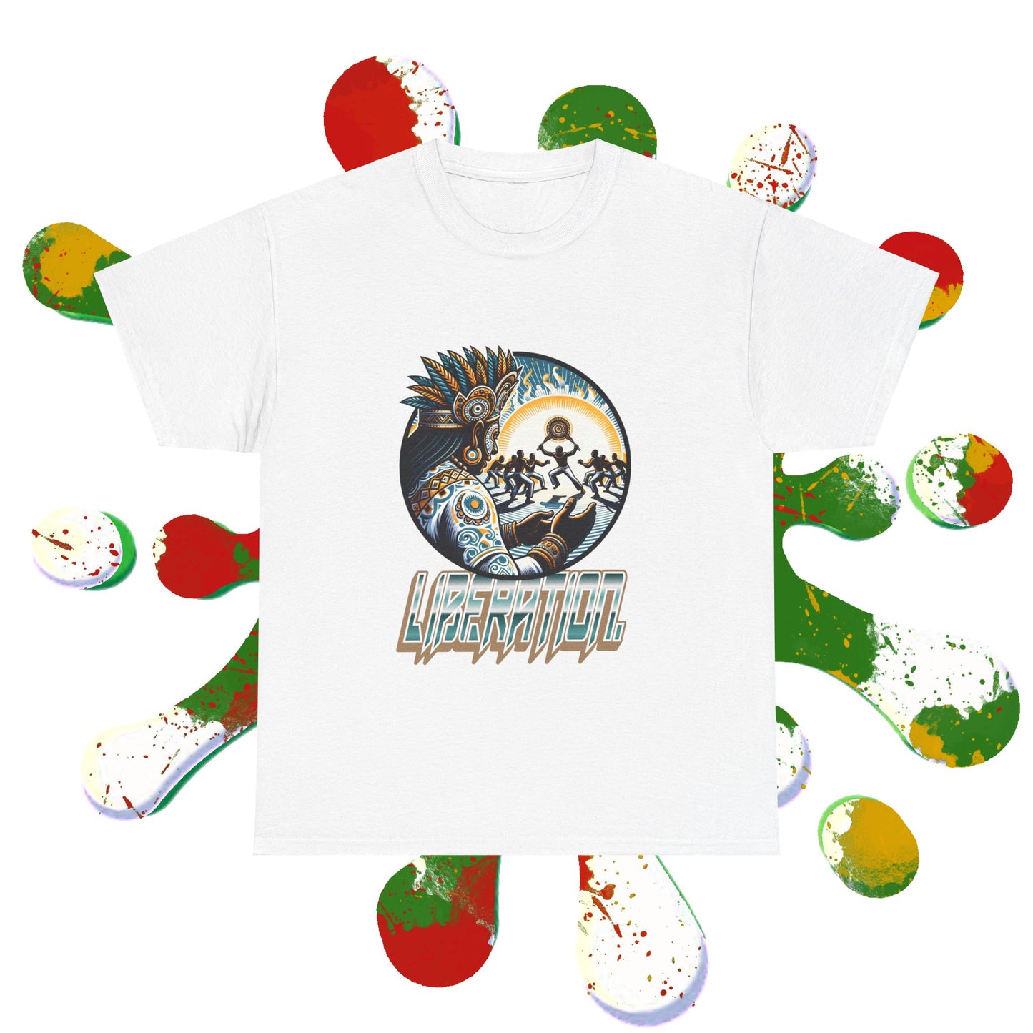 Liberation Tee African Kung Fu x Maculelê x Candomblé Fusion Printify