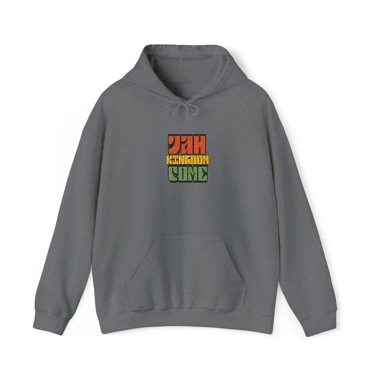 Rastafarian Leaf Block Hoodie – Reggae Colors Graphic Sweatshirt Printify