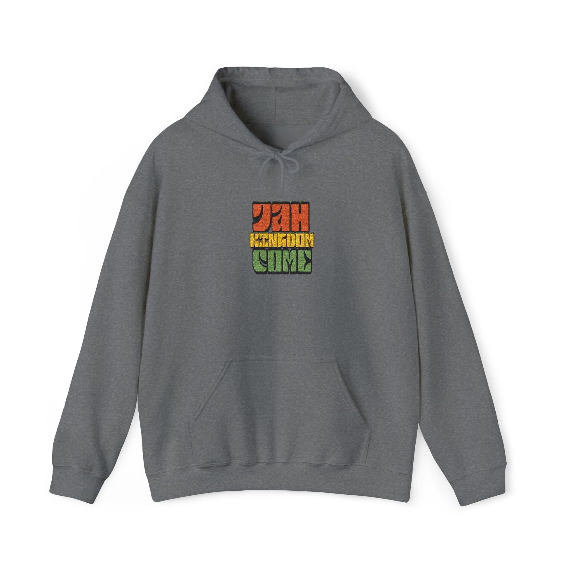 Rastafarian Leaf Block Hoodie – Reggae Colors Graphic Sweatshirt Printify