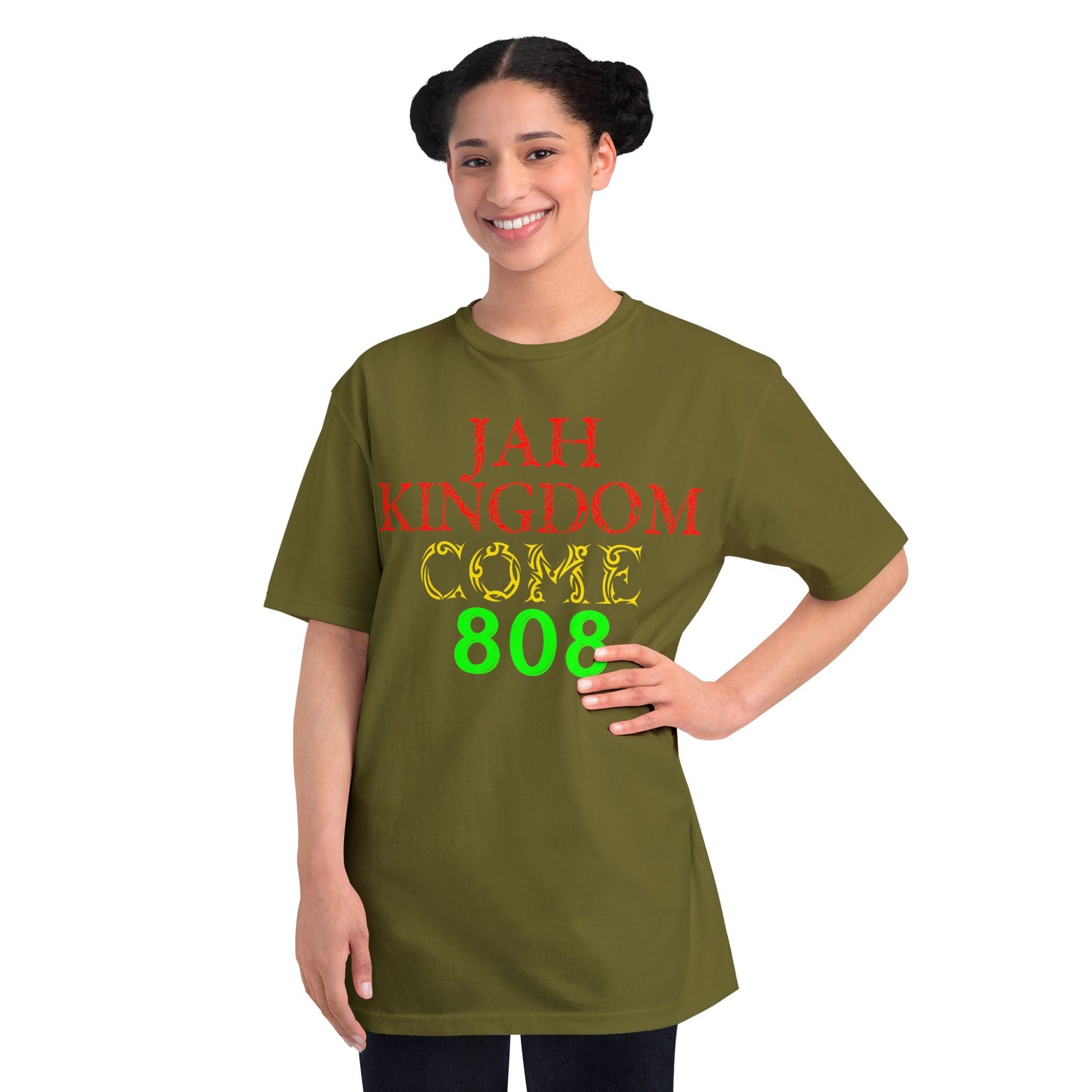 Jah Kingdom Come 808 T-Shirt — Reggae Rasta Vibe Tee Printify