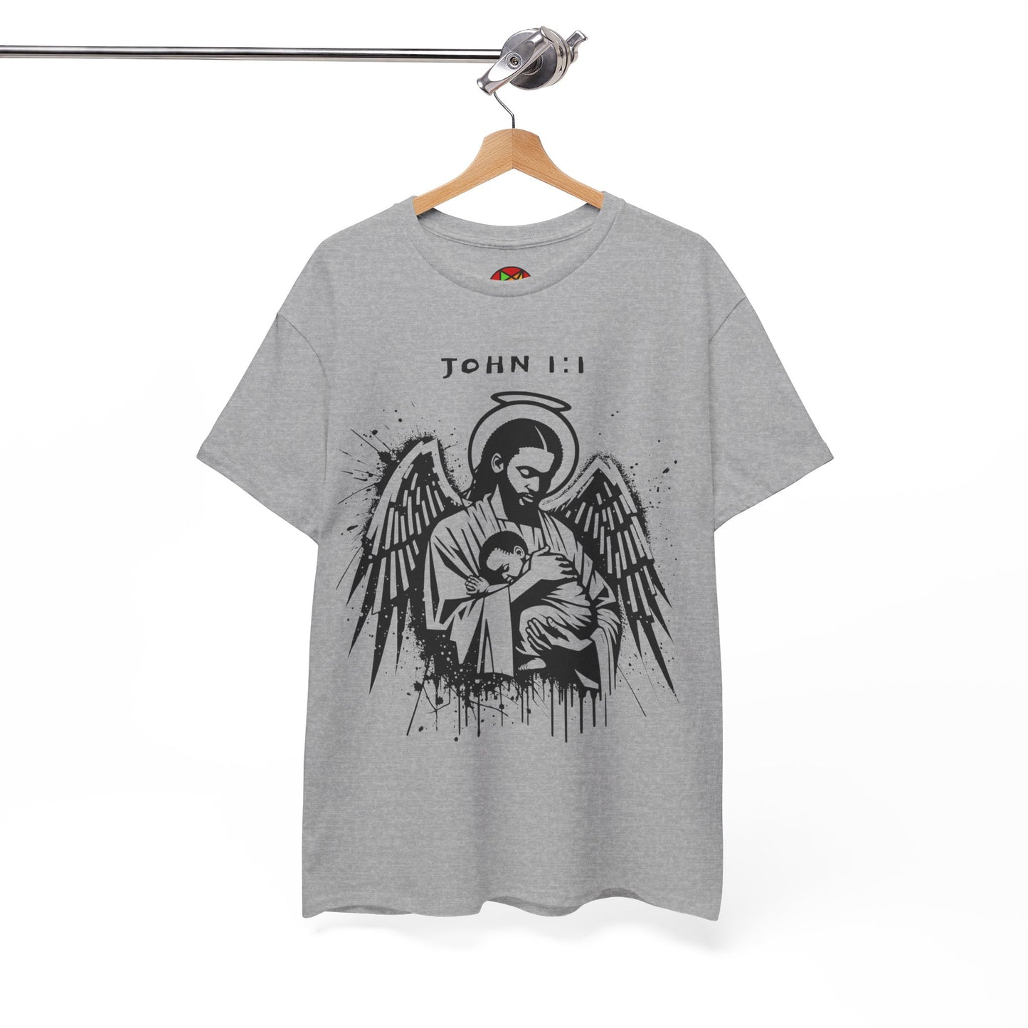 Island Scripture Tee: The Radiance of John 1:1 Printify