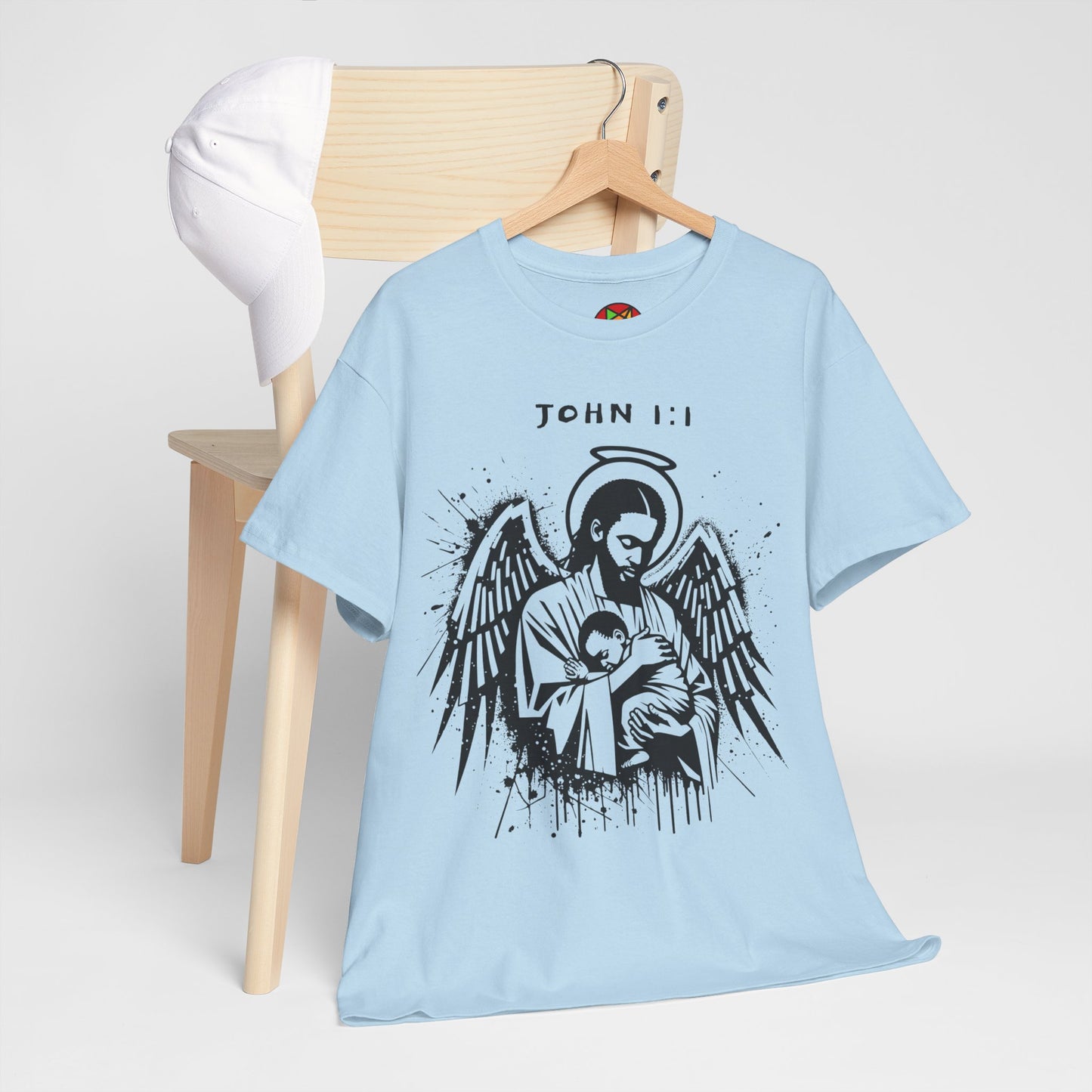 Island Scripture Tee: The Radiance of John 1:1 Printify