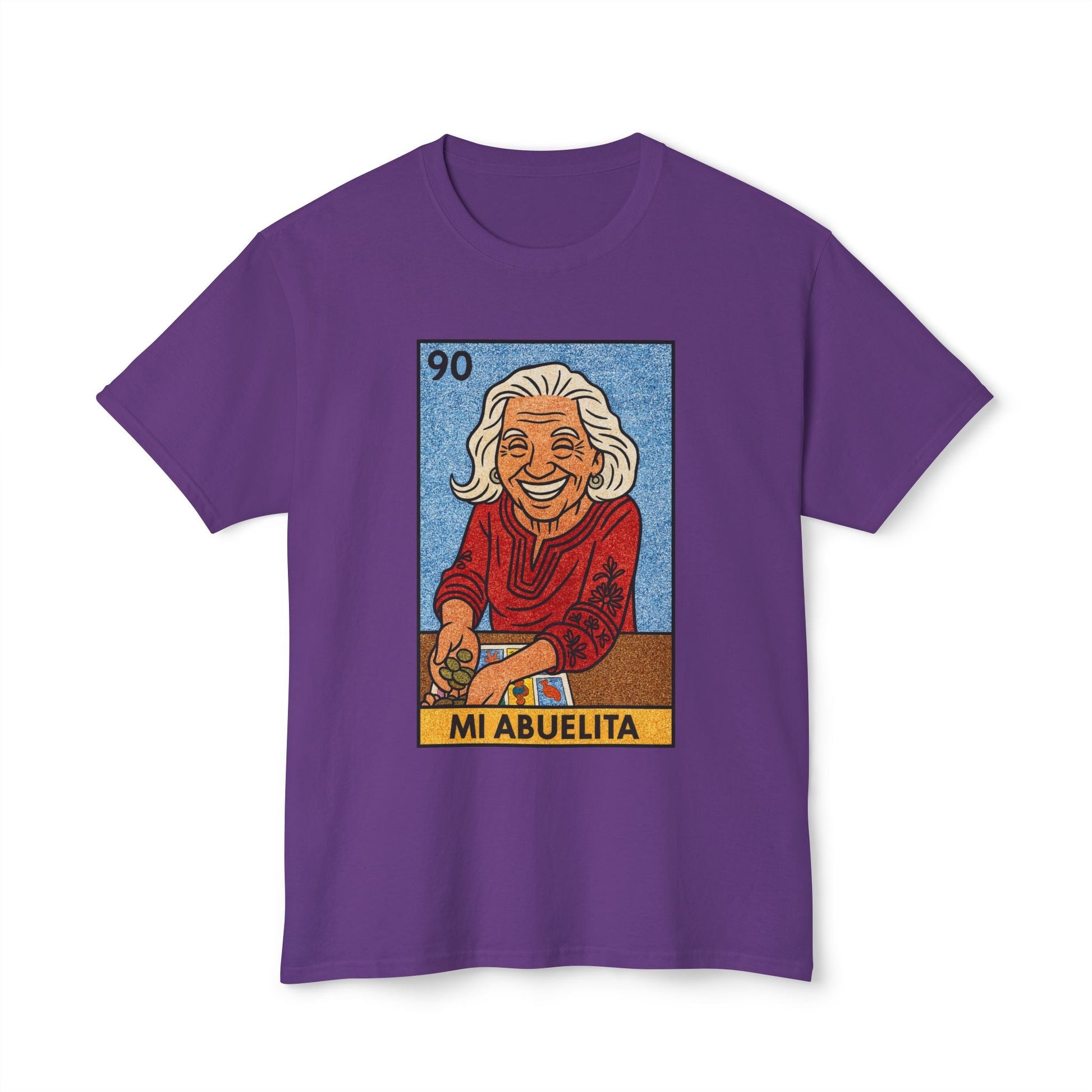 Mi Abuelita Lotería Card T-Shirt — Vintage Hispanic Grandma Tribute Printify