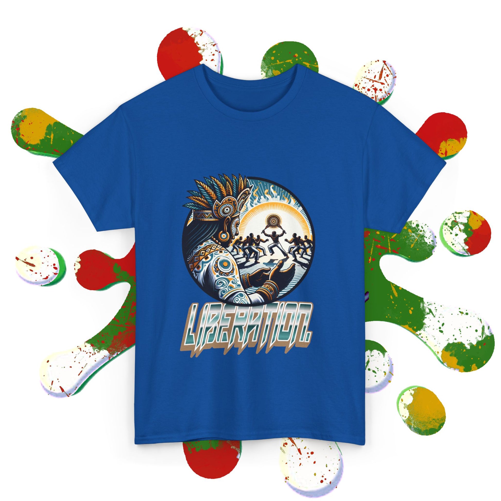 Liberation Tee African Kung Fu x Maculelê x Candomblé Fusion Printify