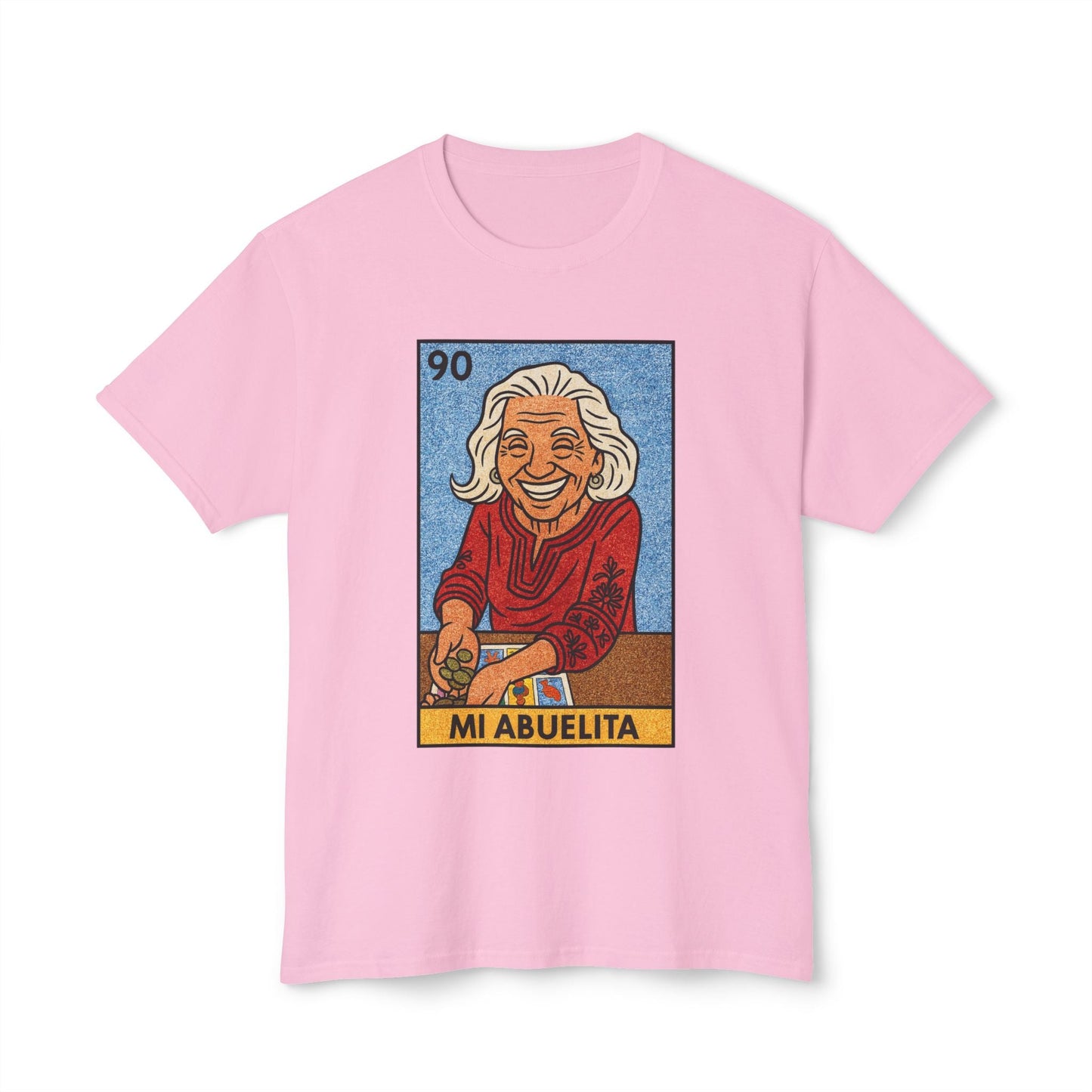 Mi Abuelita Lotería Card T-Shirt — Vintage Hispanic Grandma Tribute Printify