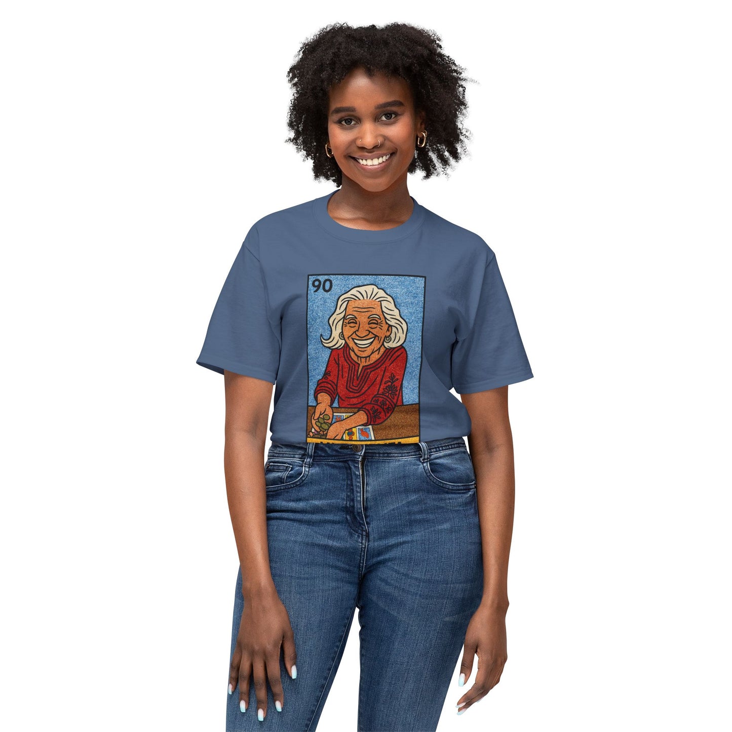 Mi Abuelita Lotería Card T-Shirt — Vintage Hispanic Grandma Tribute