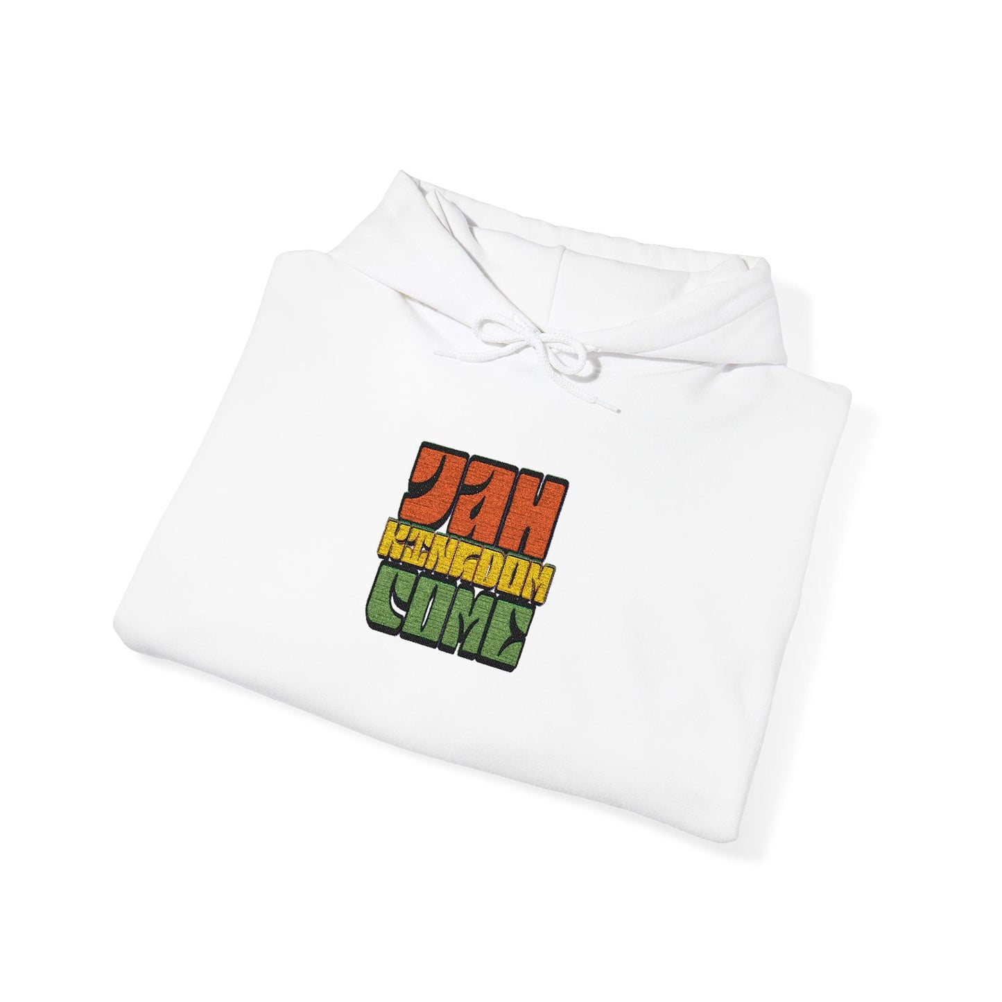 Rastafarian Leaf Block Hoodie – Reggae Colors Graphic Sweatshirt Printify