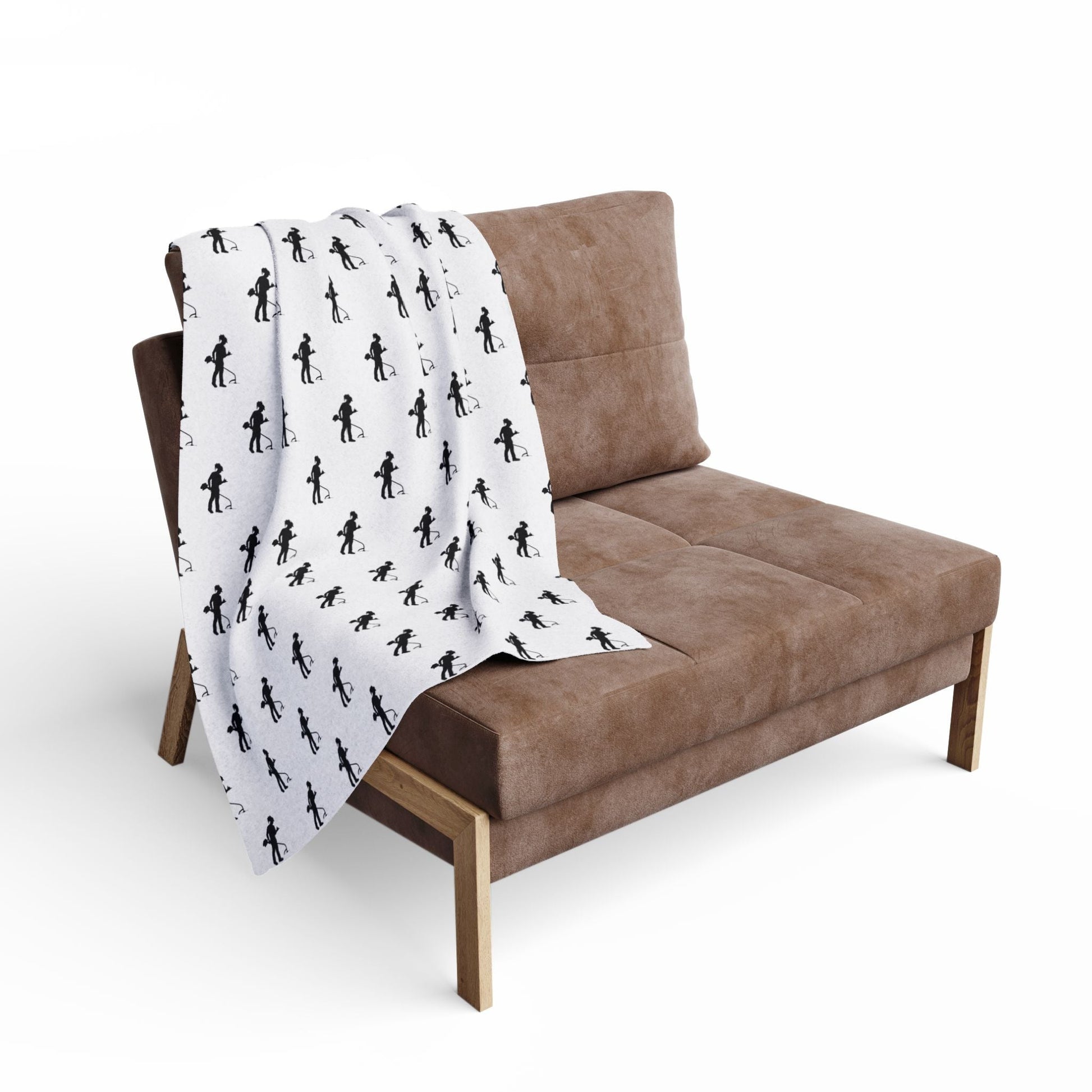 Weed Wacky Blanket — Colorful Tropical Leaf Pattern Cozy Throw Printify