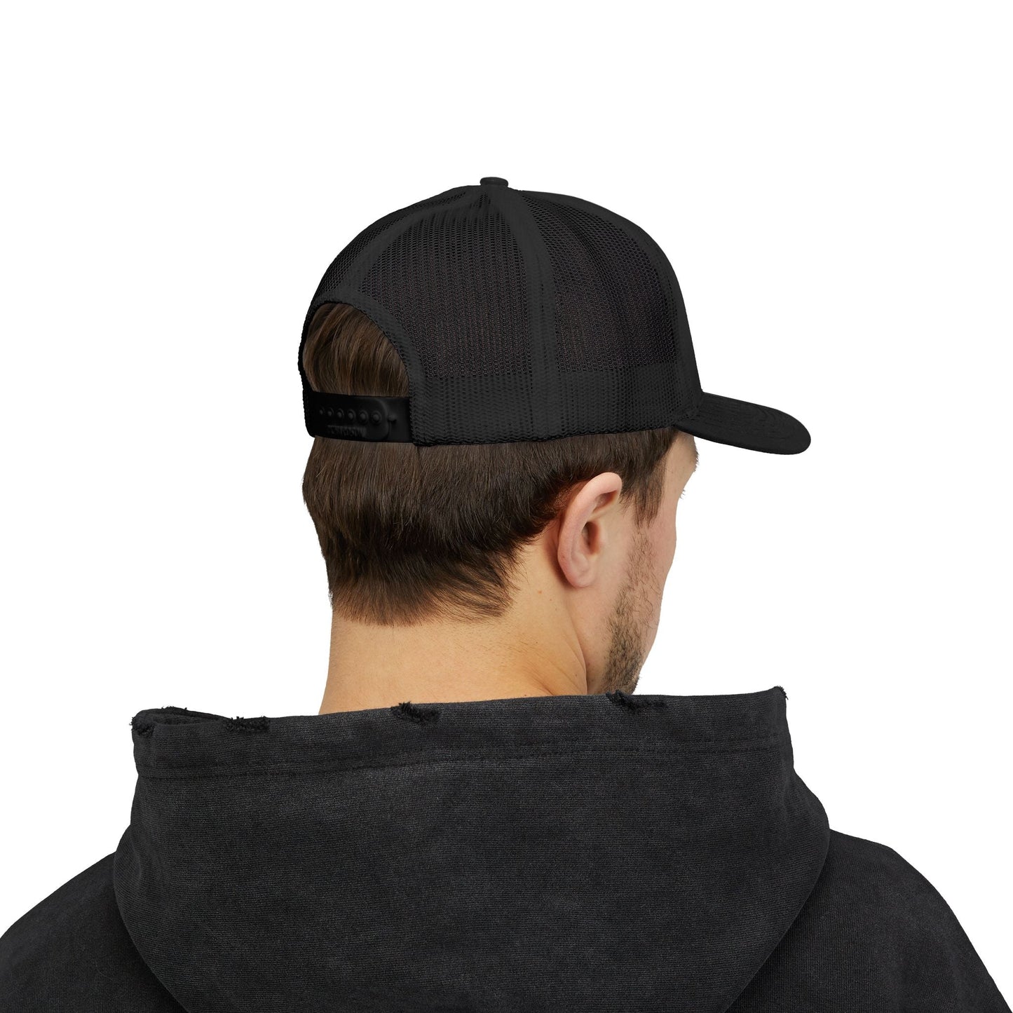 808 Love Snapback Trucker Cap — Retro Hawaiian Aloha Mesh Hat Printify