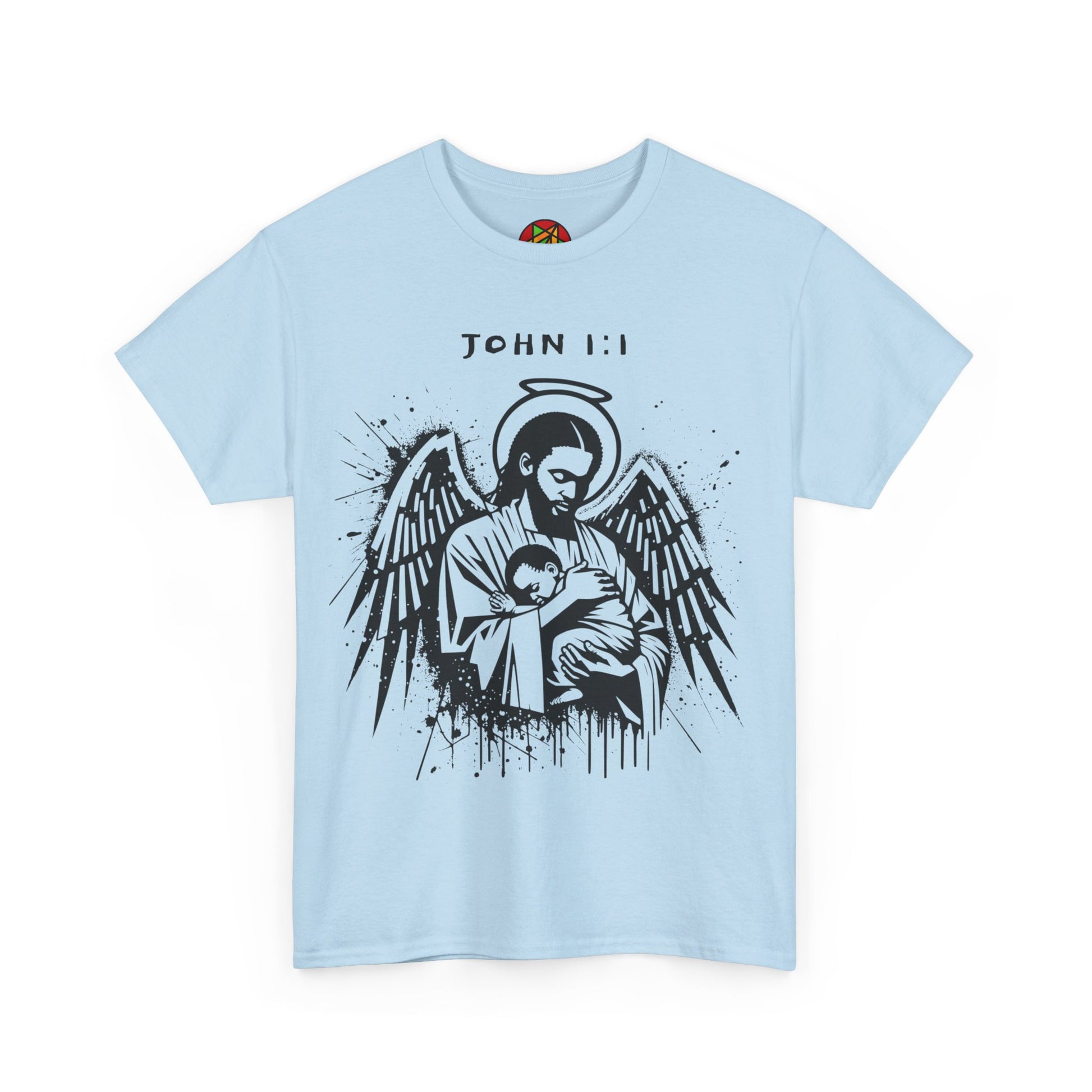 Island Scripture Tee: The Radiance of John 1:1 Printify